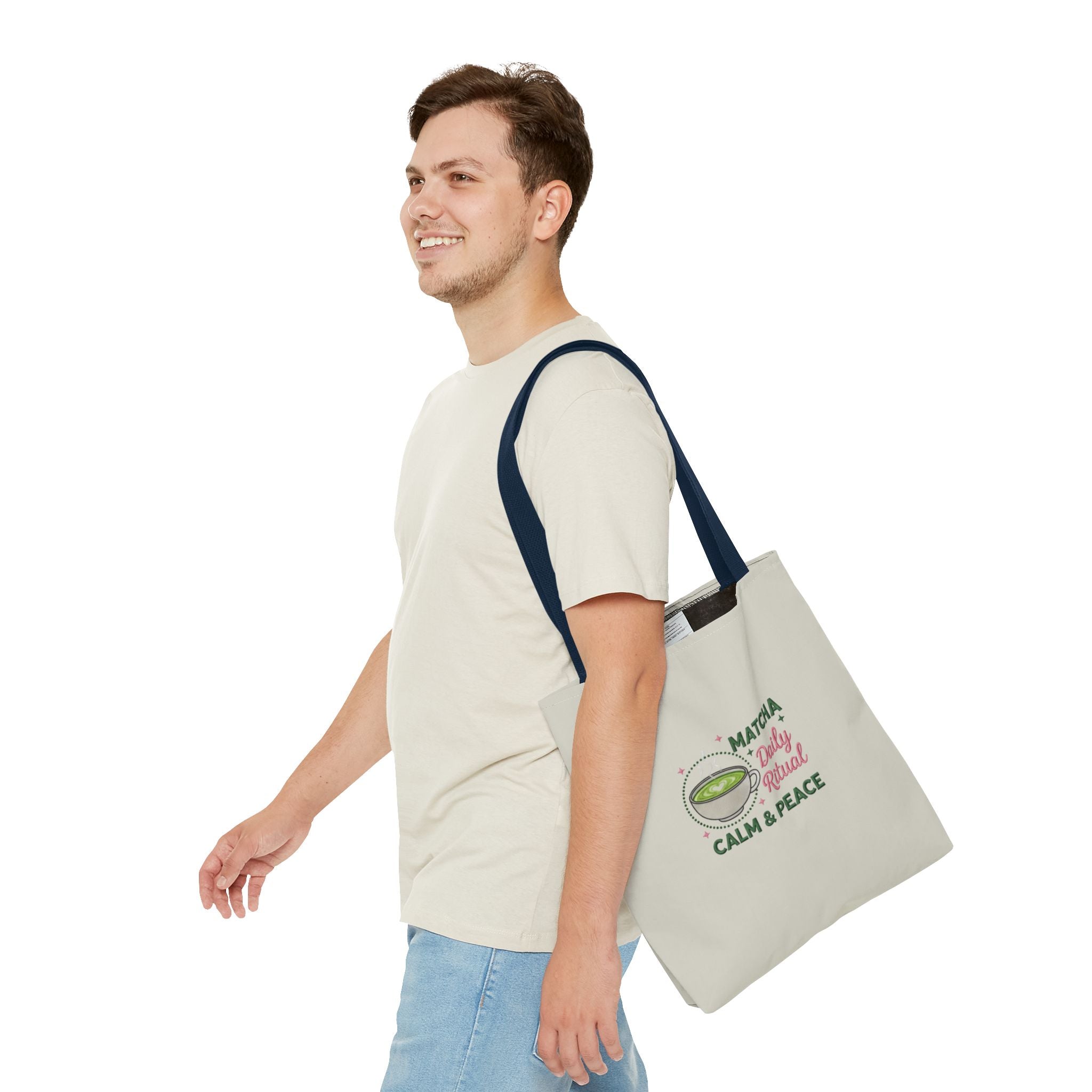 "Matcha Daily Ritual: Calm & Peace" Reusable Grocery & Tea Lover Gift