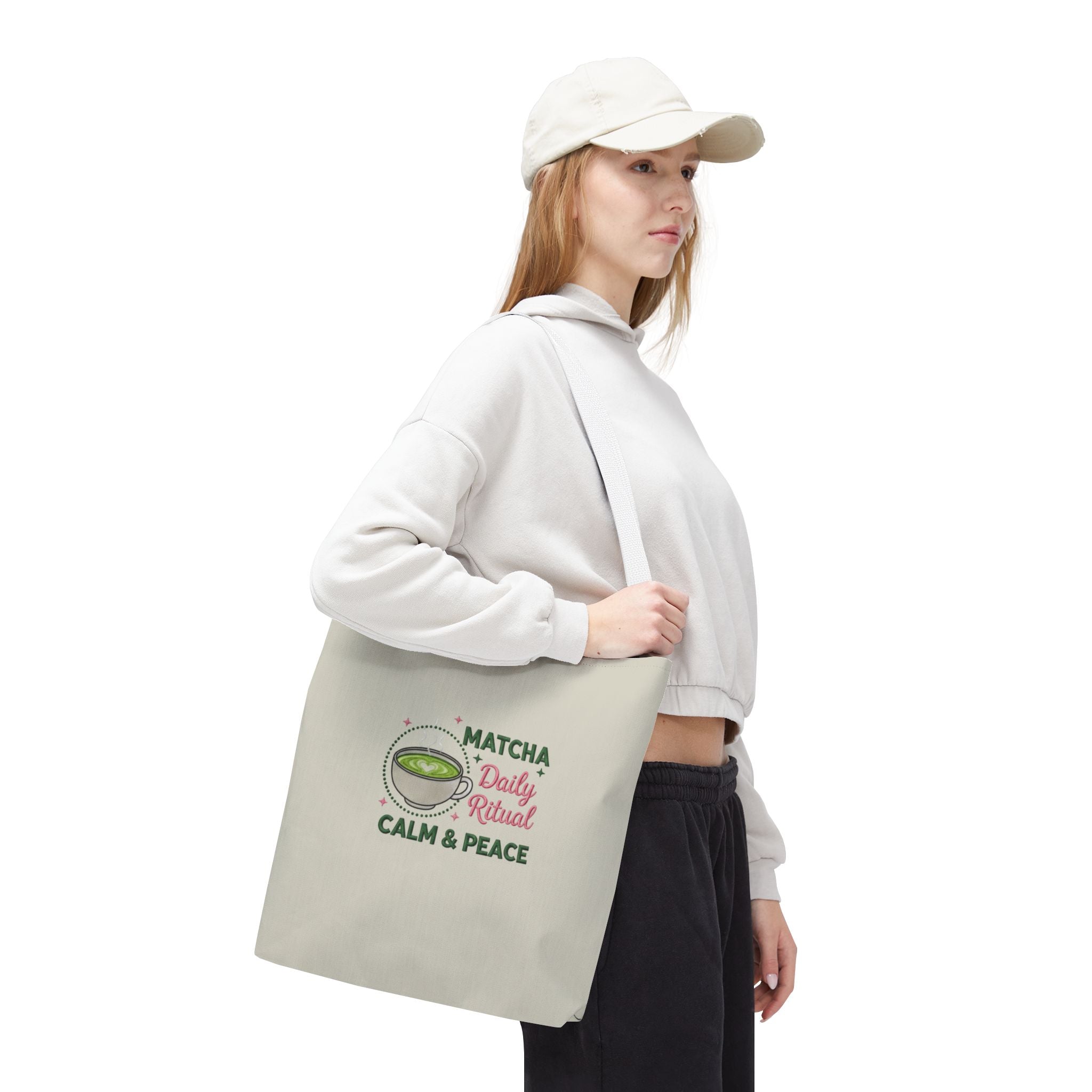 "Matcha Daily Ritual: Calm & Peace" Reusable Grocery & Tea Lover Gift