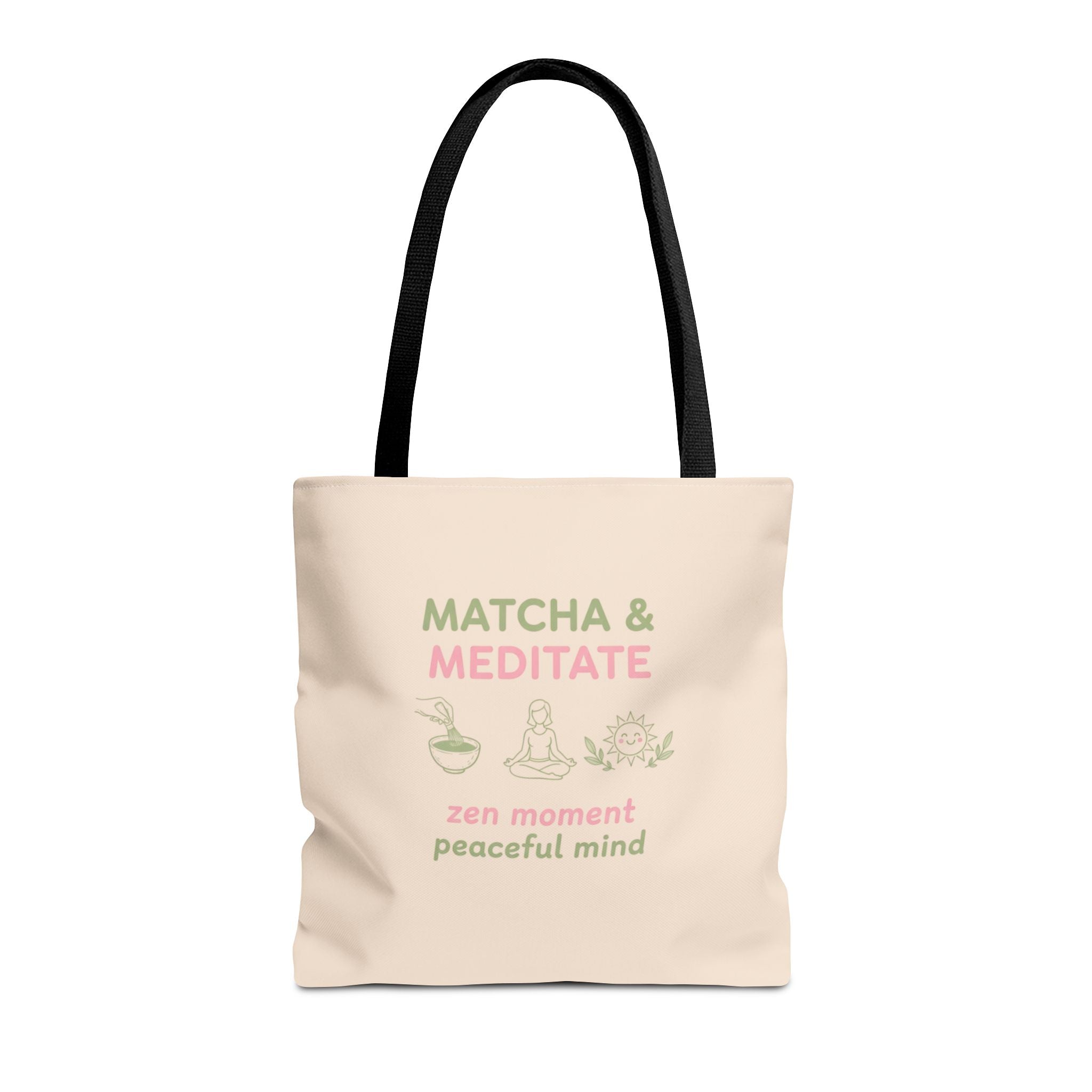 Zen Moment, Peaceful Mind Canvas Tote