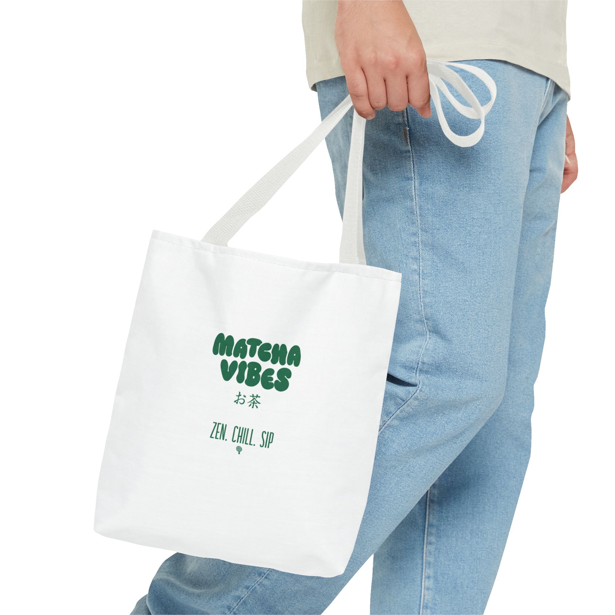 Zen Chill Sip Japanese Tea Canvas Tote