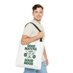 "Good Matcha Good Mood" Reusable Grocery & Coffee Lover Tote