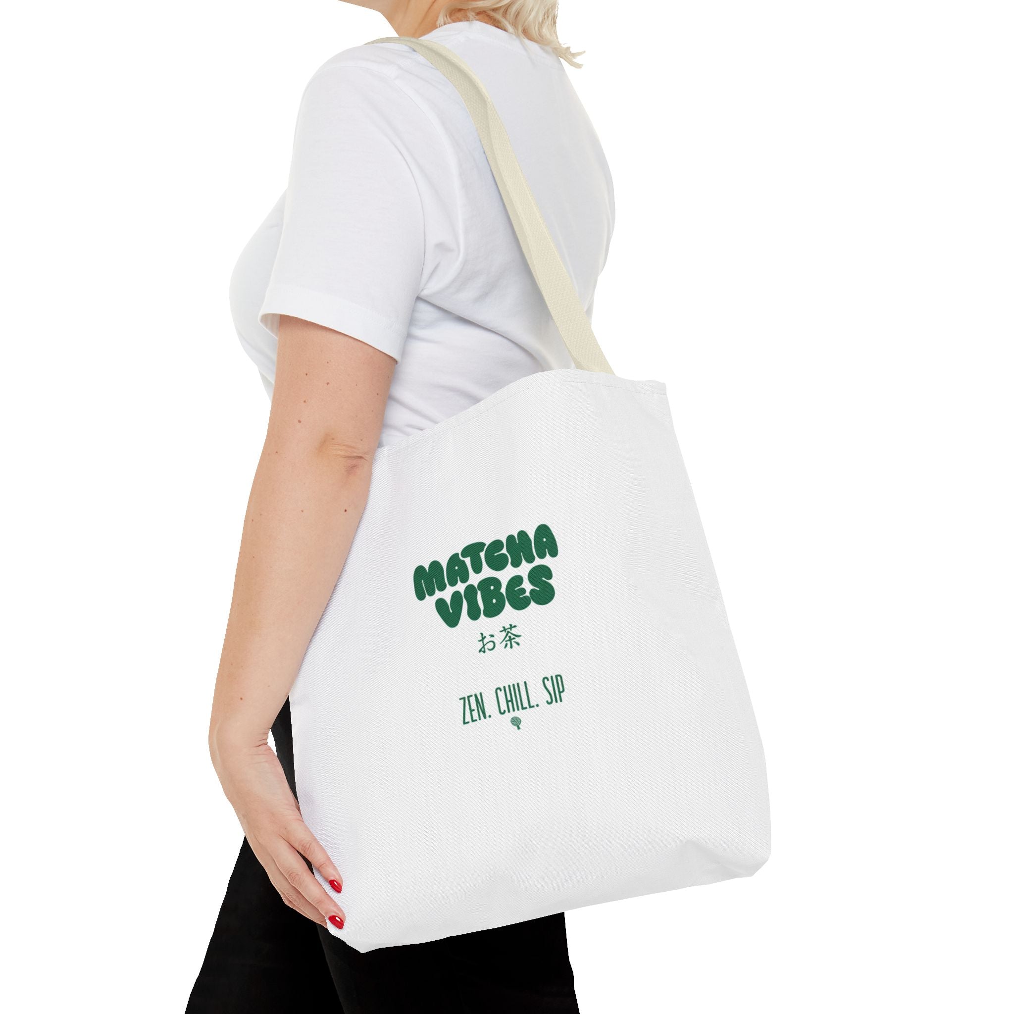 Zen Chill Sip Japanese Tea Canvas Tote