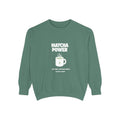 'Matcha Power' Graphic Cozy Pullover for Tea Lovers