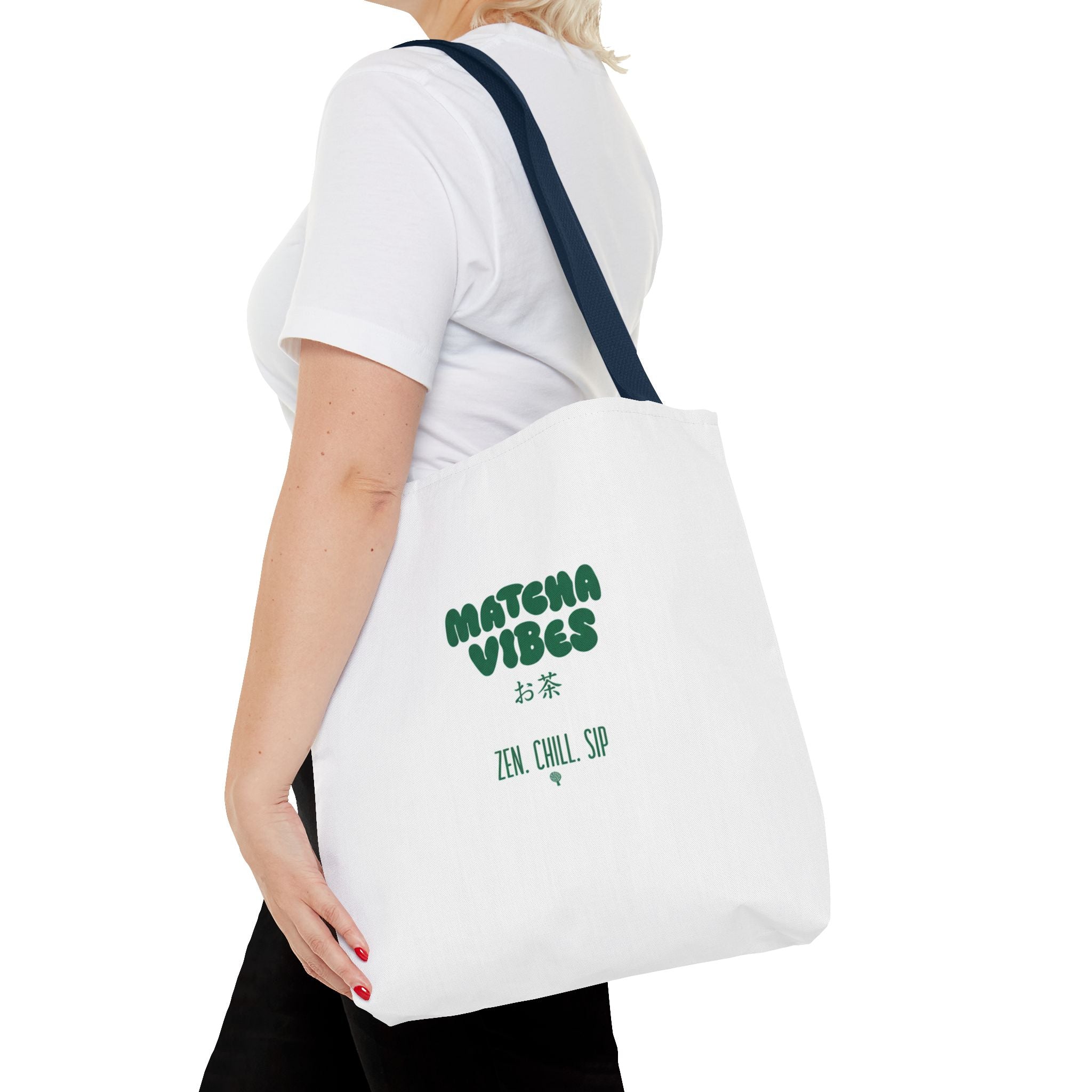 Zen Chill Sip Japanese Tea Canvas Tote