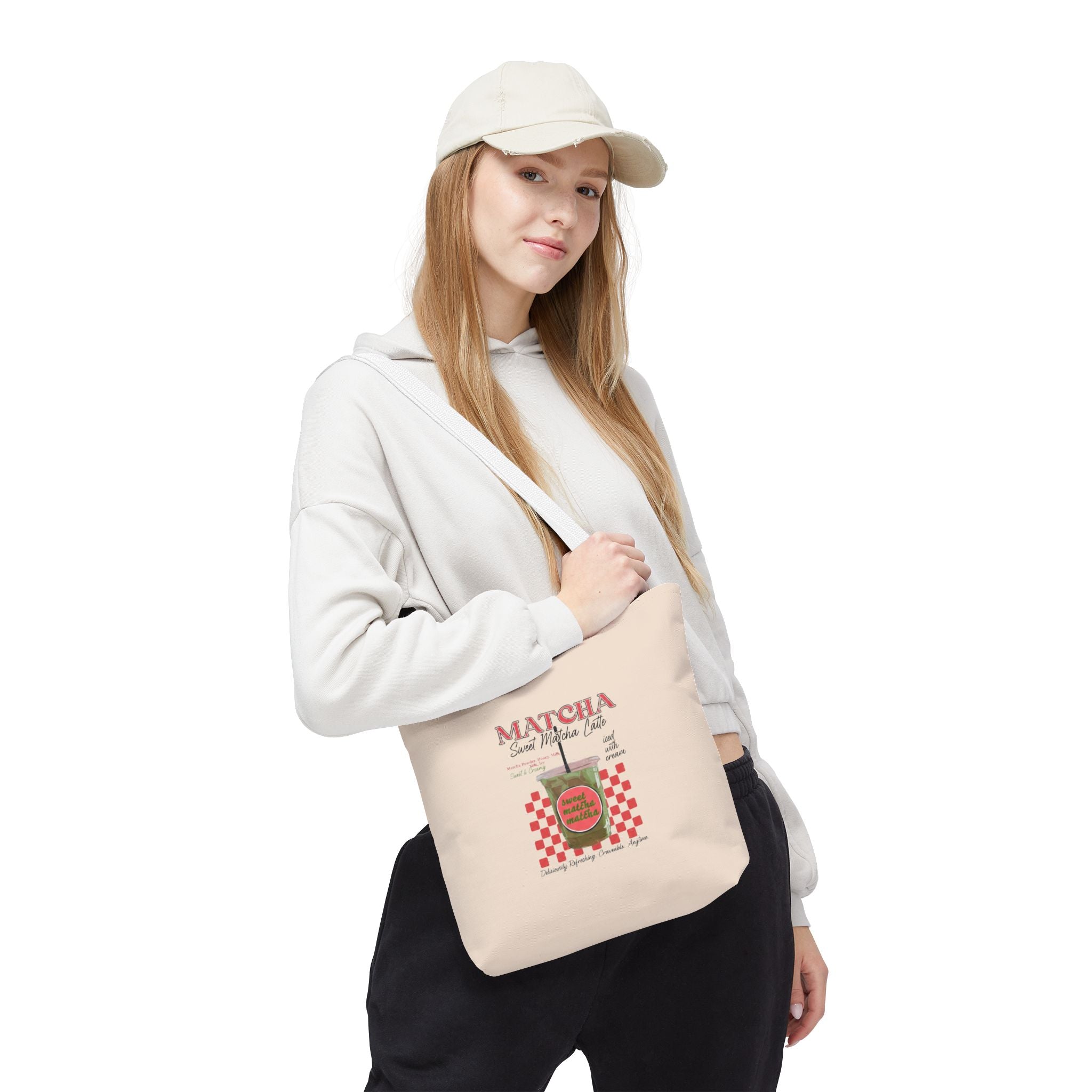 Retro 'Matcha Sweet Matcha Life' Reusable Grocery & Coffee Bag