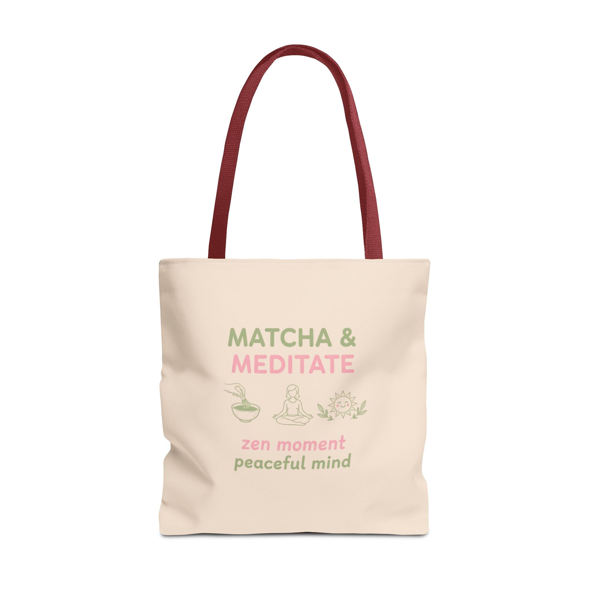 Zen Moment, Peaceful Mind Canvas Tote