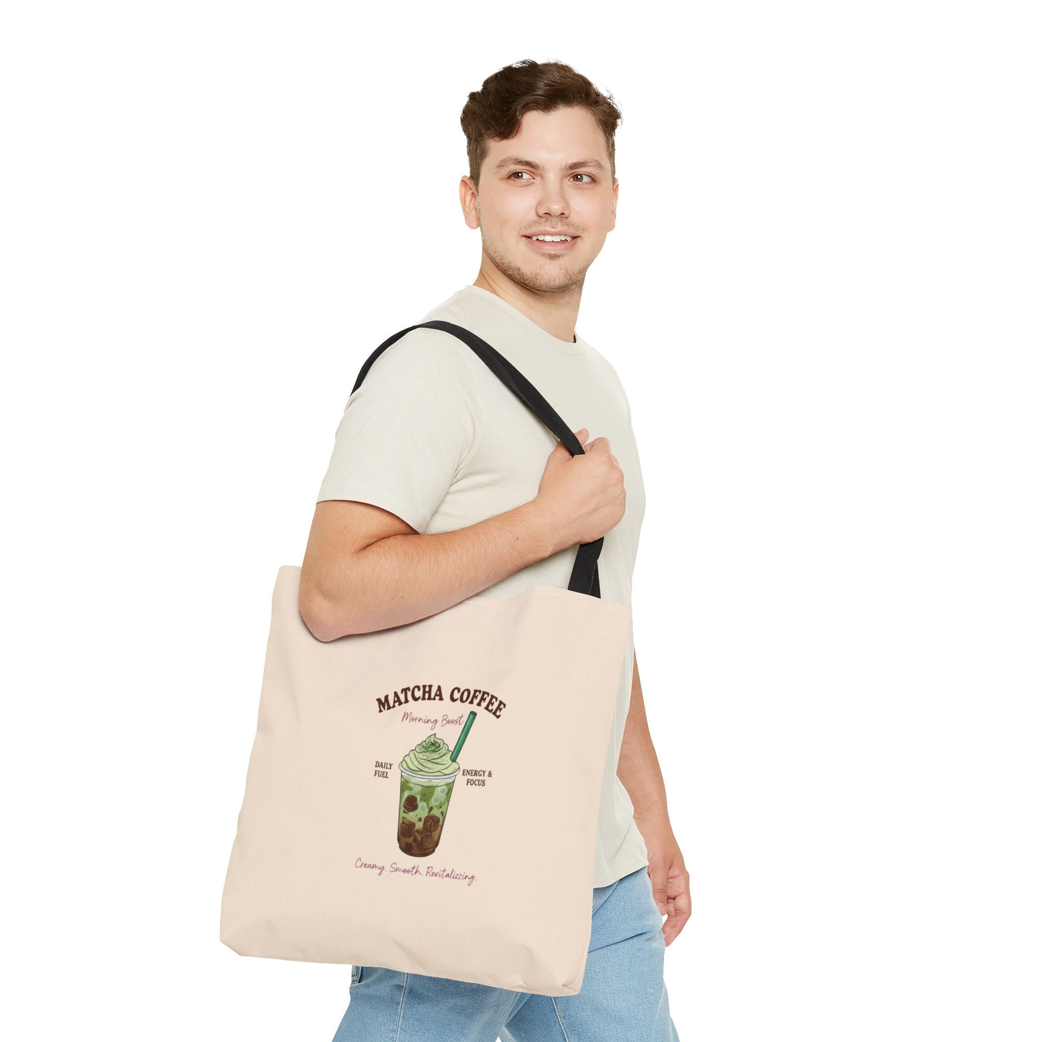 Iced Matcha Boba Illustration Eco Shopper