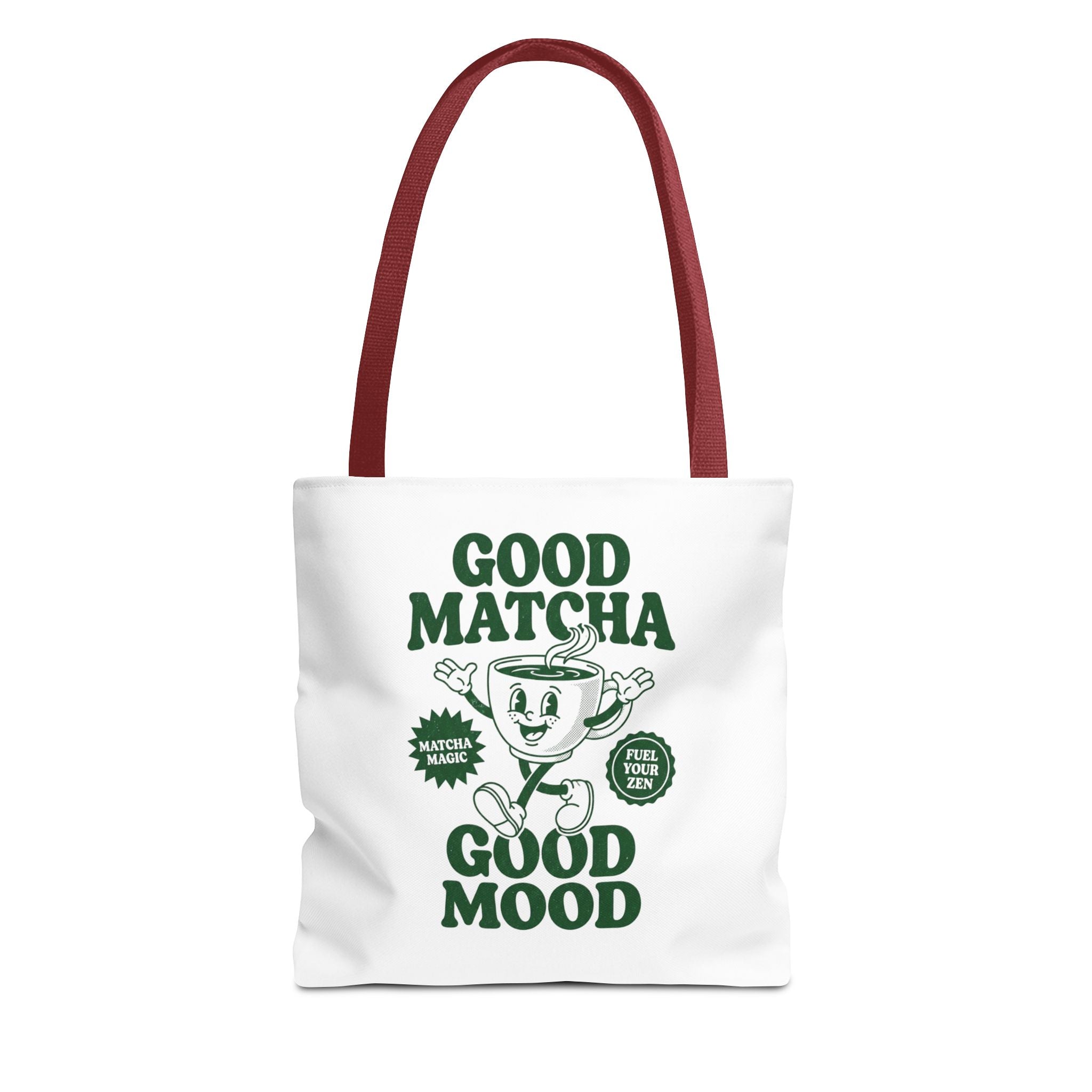 "Good Matcha Good Mood" Reusable Grocery & Coffee Lover Tote