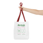 Cute Green Tea Illustration, 'Matcha Blissful Days' Eco Shopper