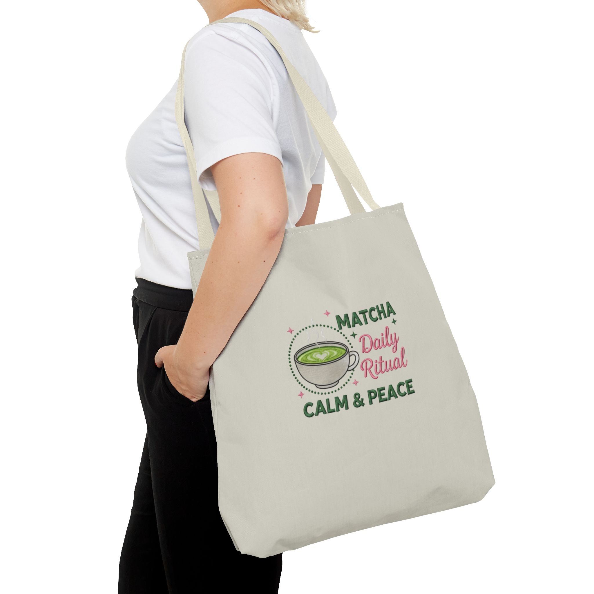 "Matcha Daily Ritual: Calm & Peace" Reusable Grocery & Tea Lover Gift