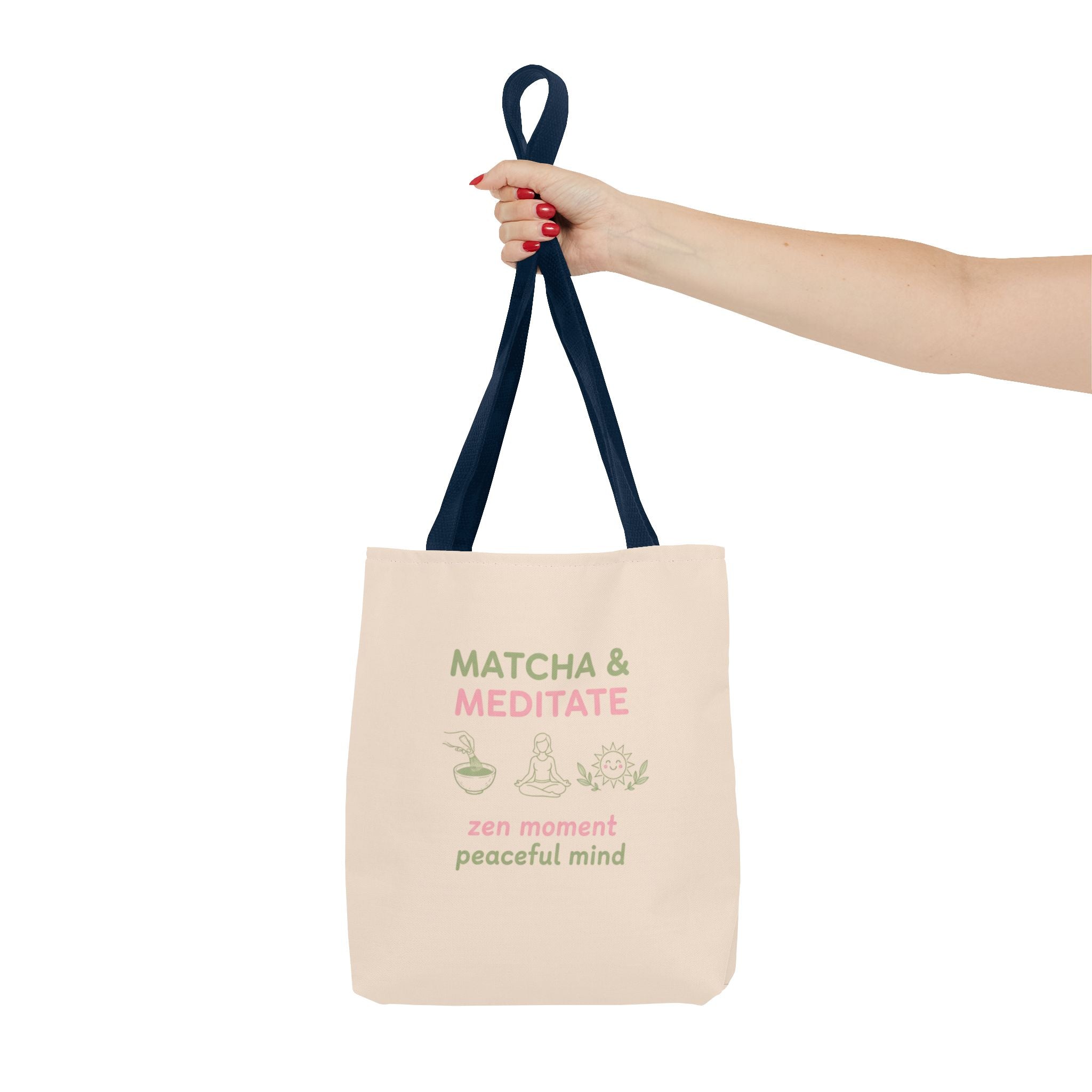 Zen Moment, Peaceful Mind Canvas Tote
