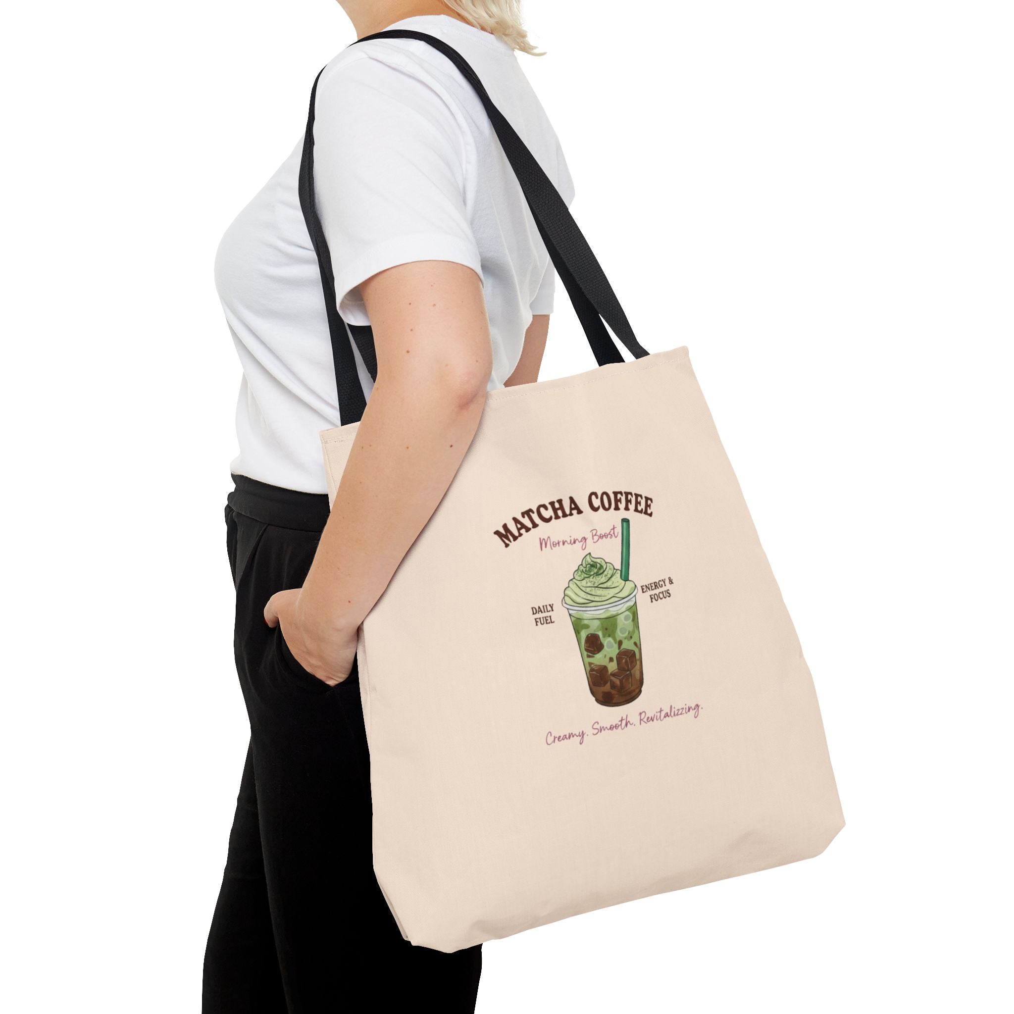 Iced Matcha Boba Illustration Eco Shopper