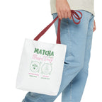 Cute Green Tea Illustration, 'Matcha Blissful Days' Eco Shopper