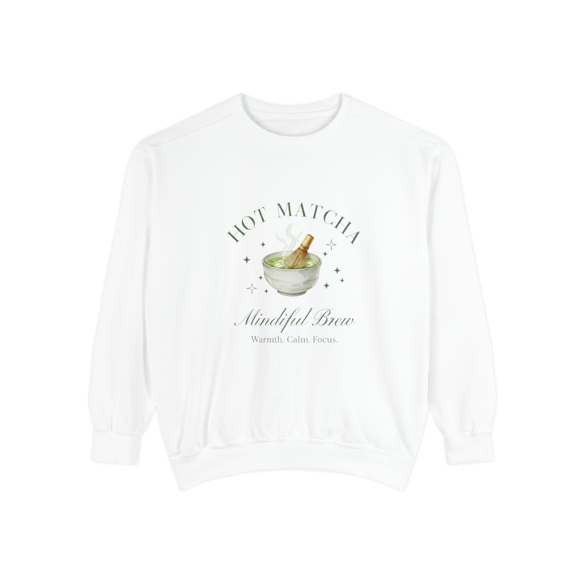 "Hot Matcha, Beautiful Brew" Graphic Pullover