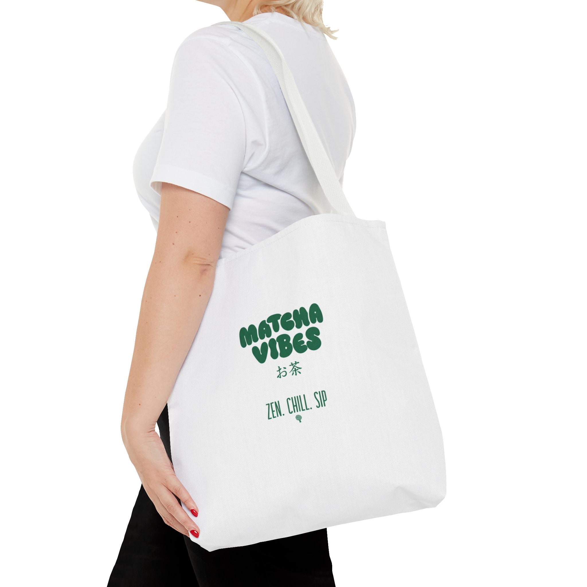 Zen Chill Sip Japanese Tea Canvas Tote