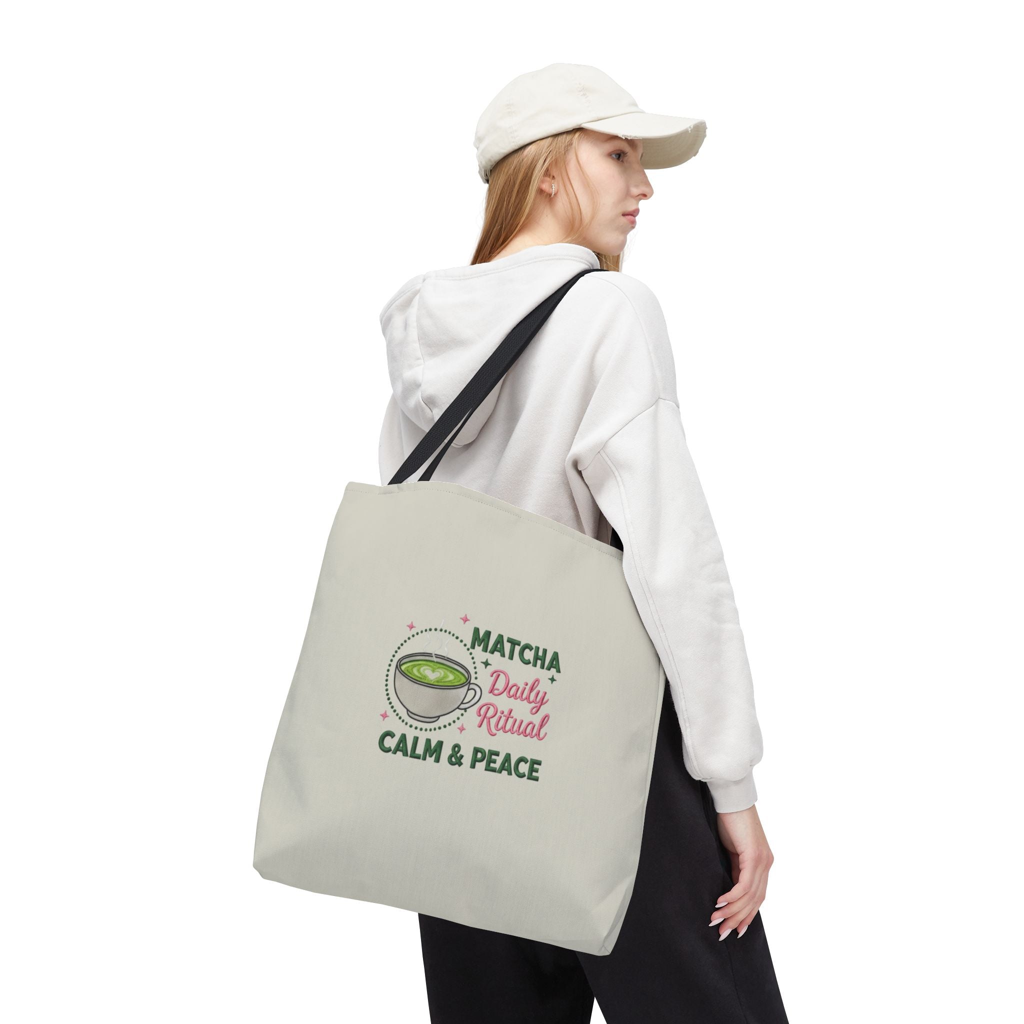 "Matcha Daily Ritual: Calm & Peace" Reusable Grocery & Tea Lover Gift