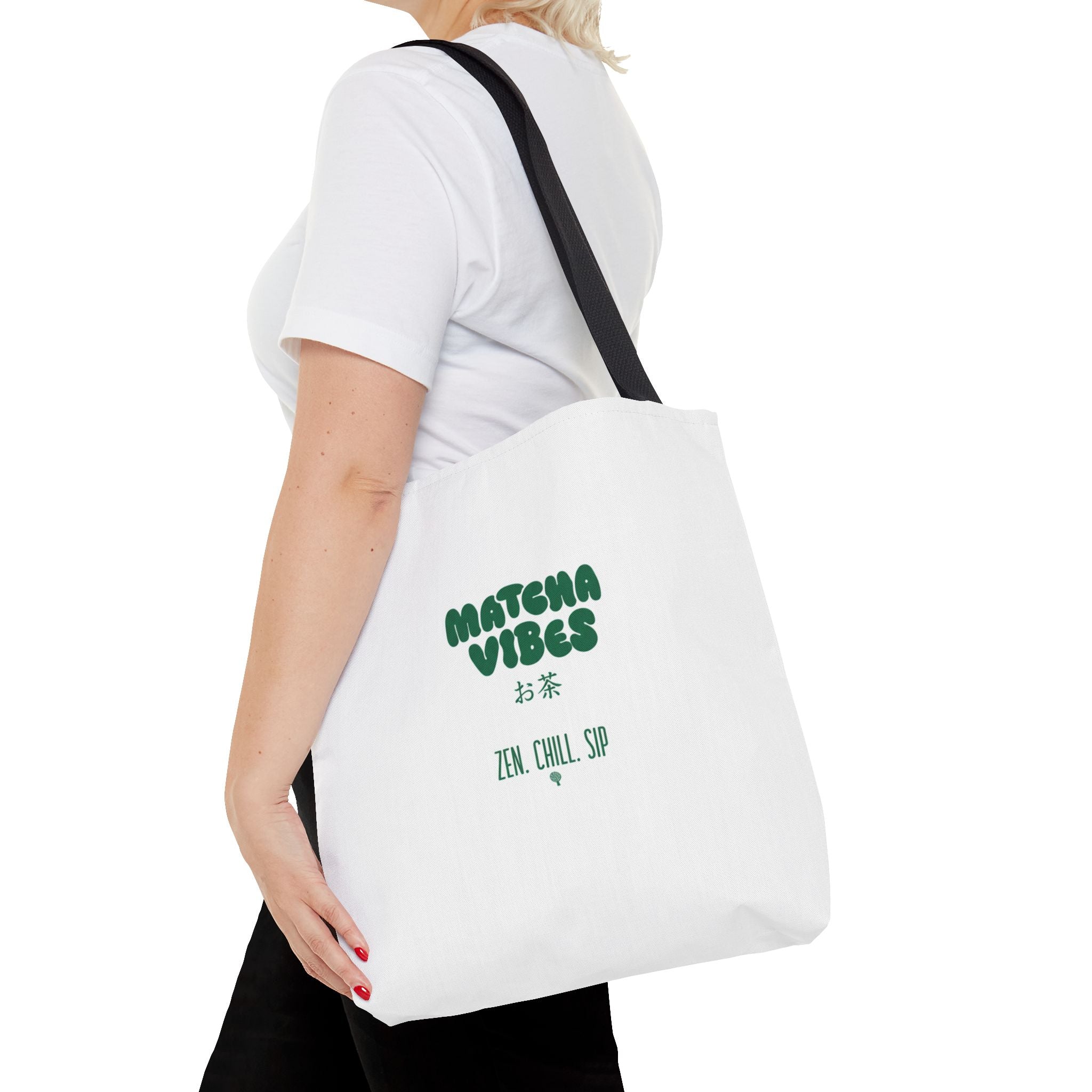 Zen Chill Sip Japanese Tea Canvas Tote