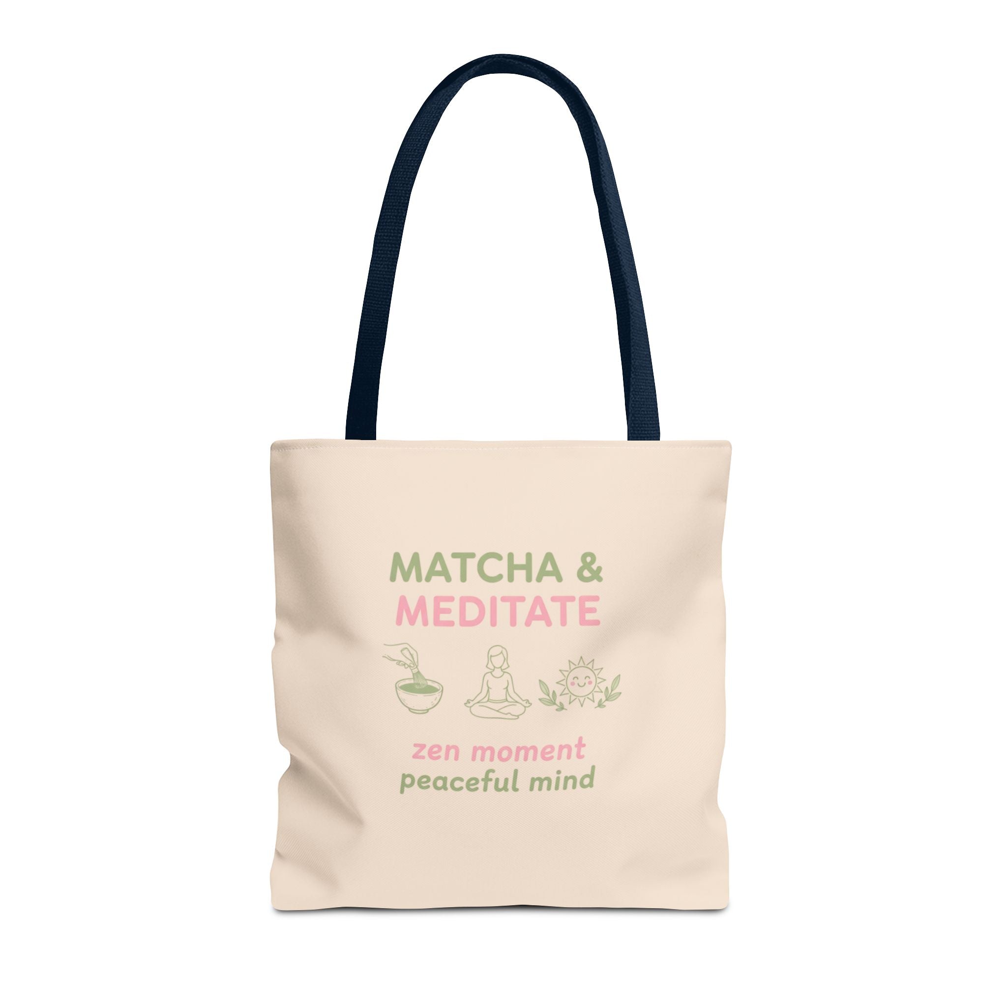Zen Moment, Peaceful Mind Canvas Tote