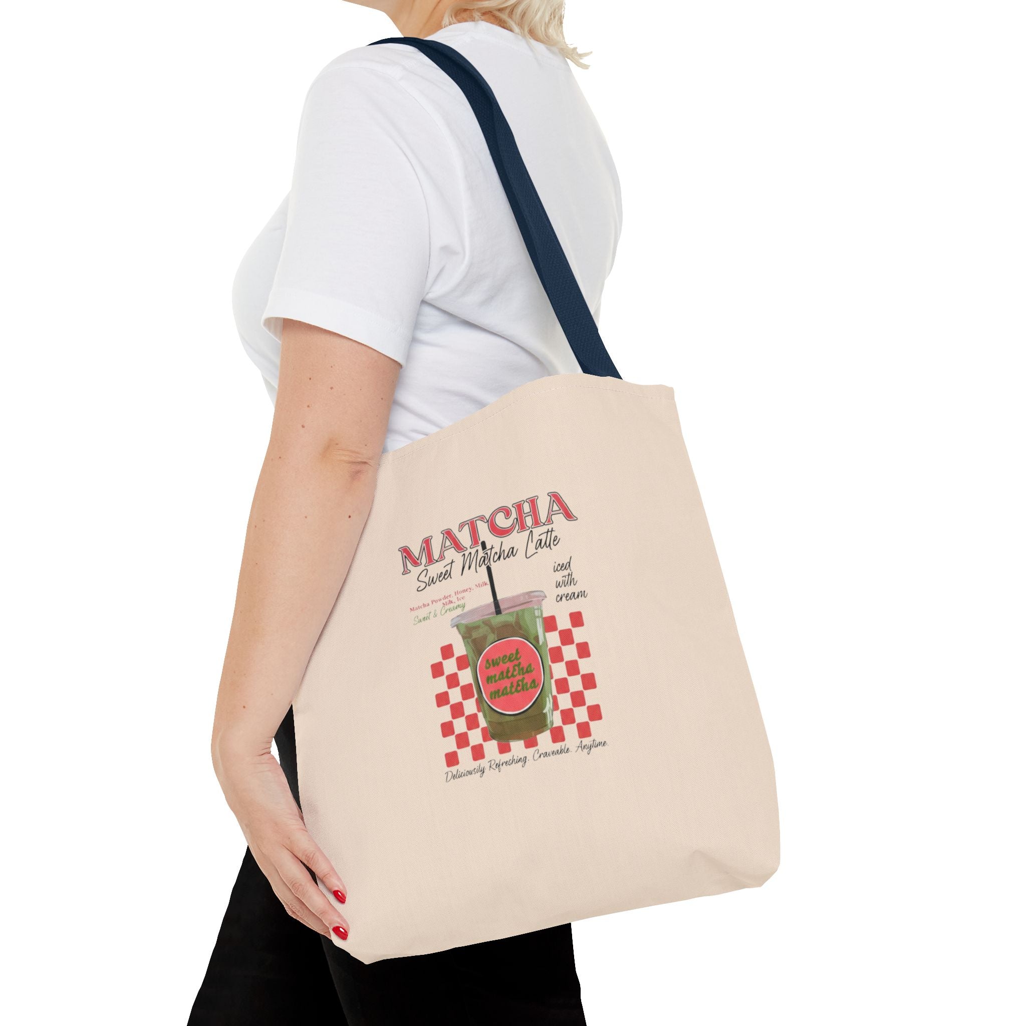 Retro 'Matcha Sweet Matcha Life' Reusable Grocery & Coffee Bag
