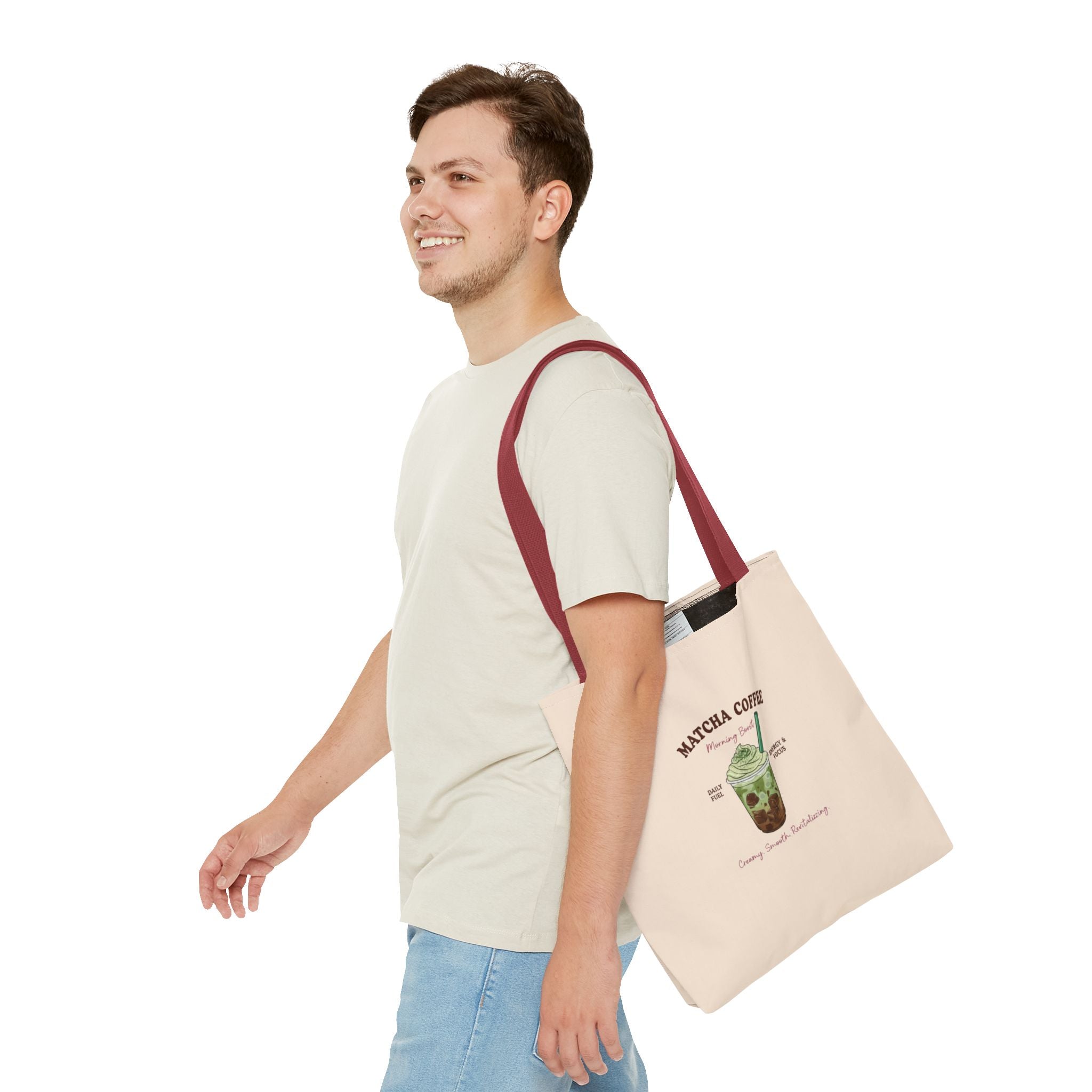 Iced Matcha Boba Illustration Eco Shopper