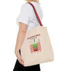 Retro Checker Iced Drink Graphic Tote
