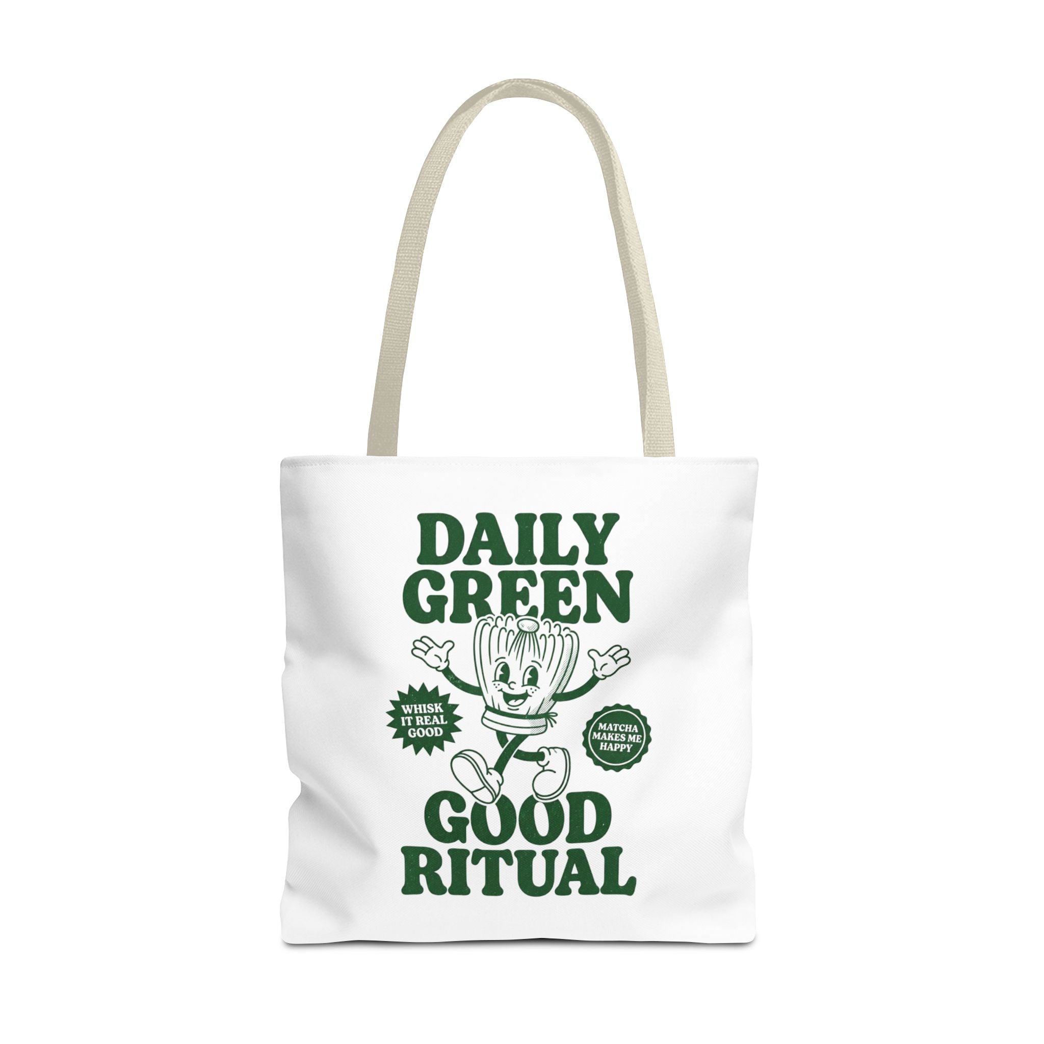 "Daily Green Good Ritual" Eco-Friendly Grocery Tote