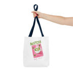 'Matcha Daily Ritual' Illustrated Tea Canvas Tote