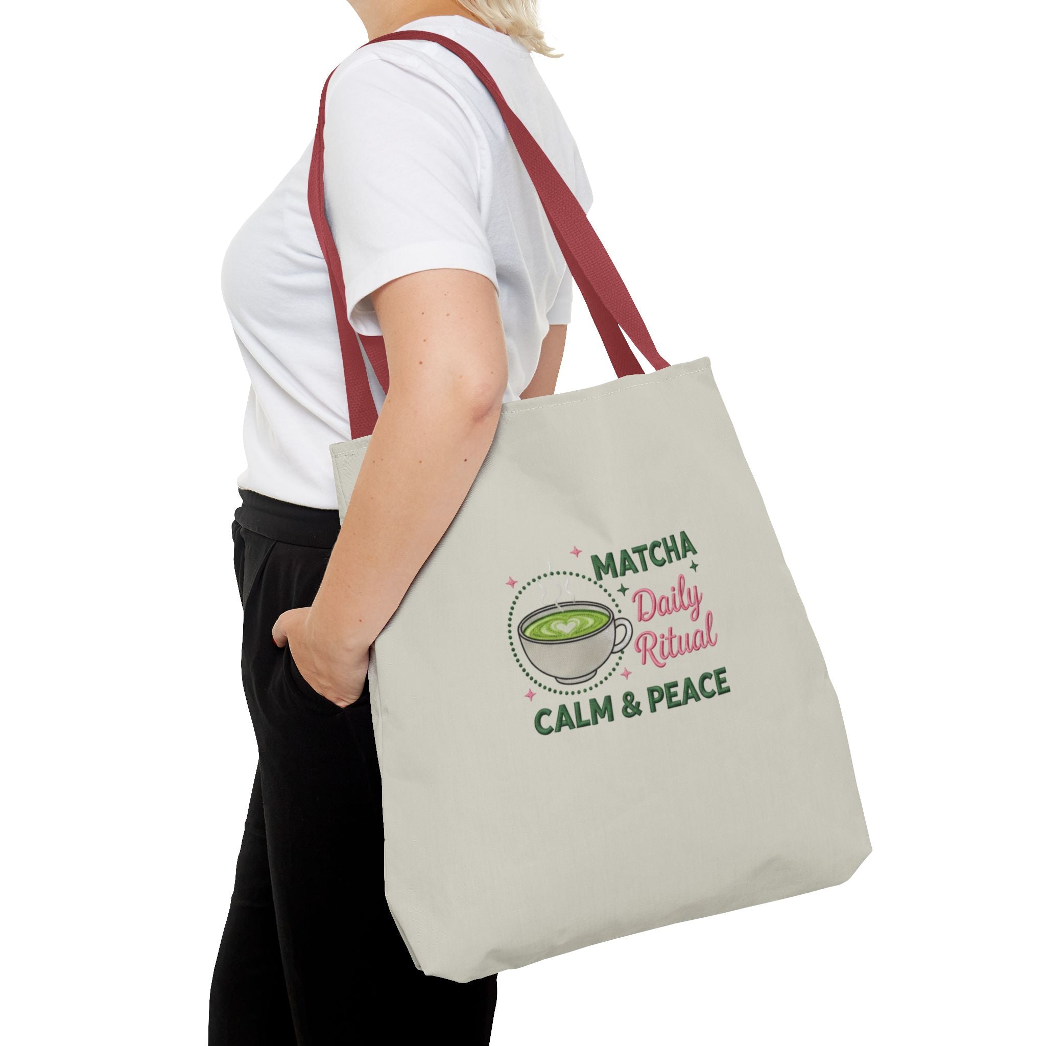 "Matcha Daily Ritual: Calm & Peace" Reusable Grocery & Tea Lover Gift