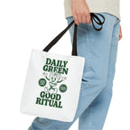 "Daily Green Good Ritual" Eco-Friendly Grocery Tote