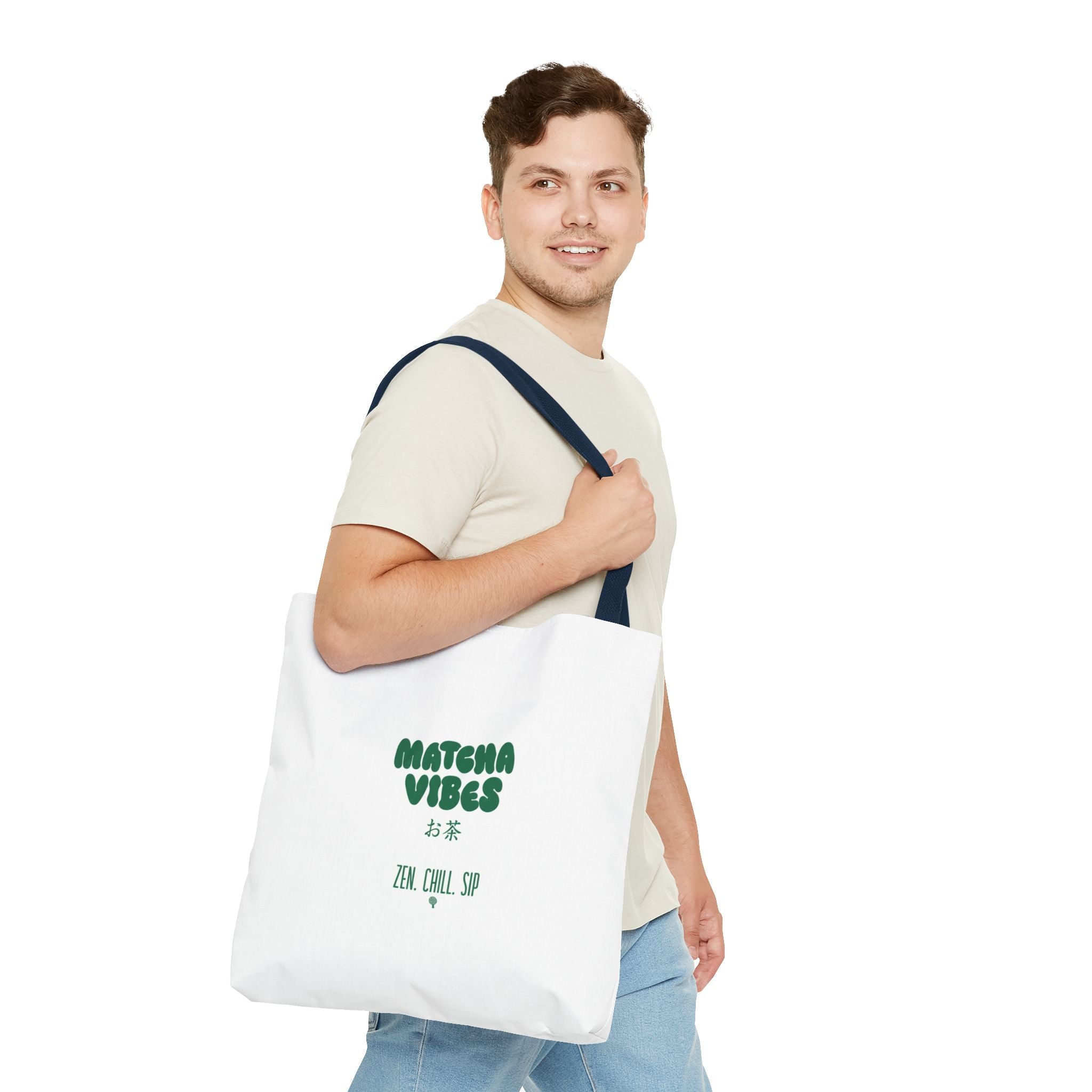 Zen Chill Sip Japanese Tea Canvas Tote