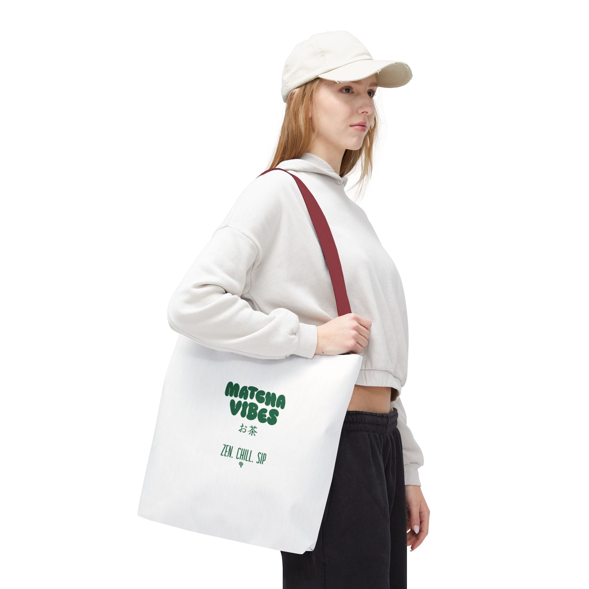 Zen Chill Sip Japanese Tea Canvas Tote