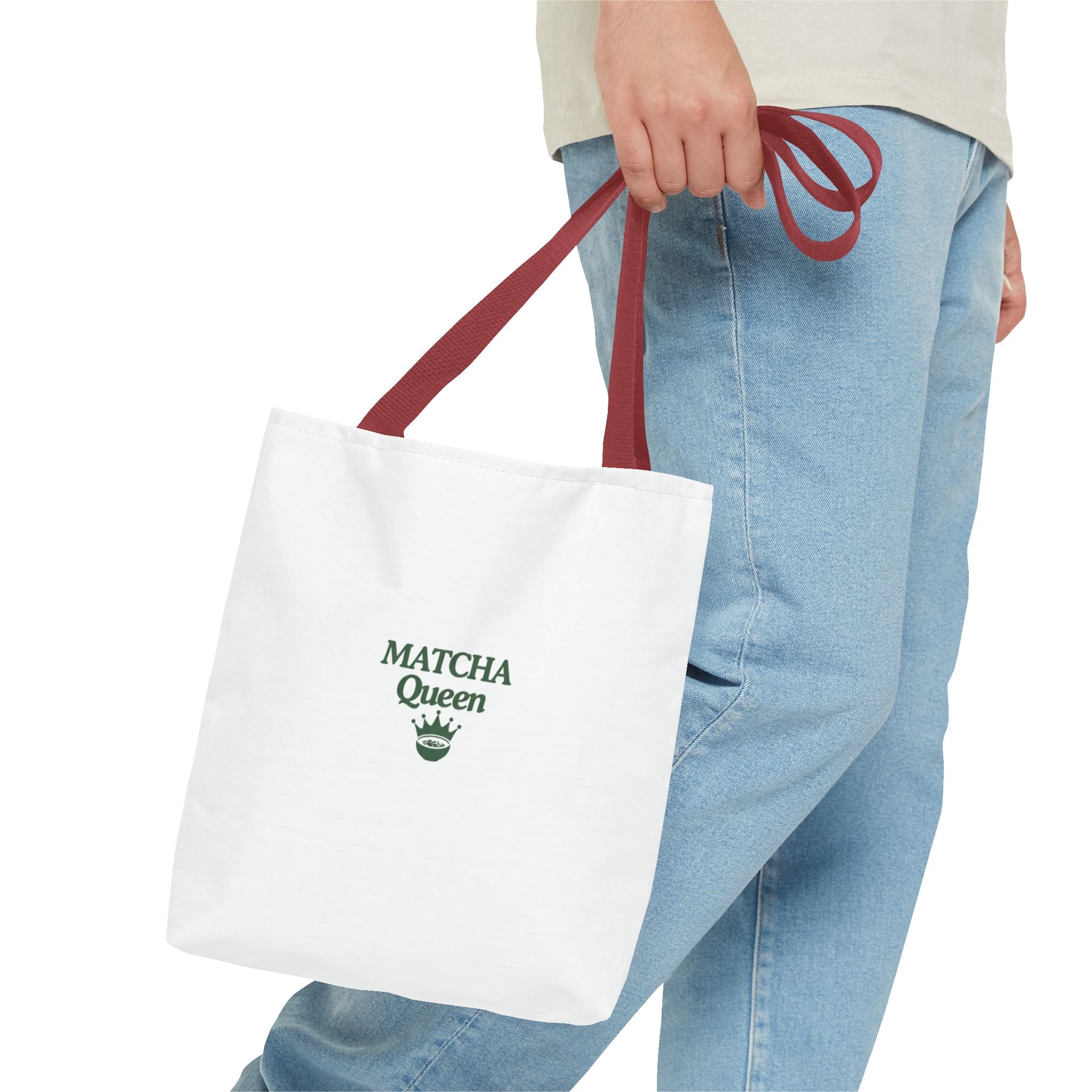 'Matcha Queen' Green Tea Lover Canvas Tote