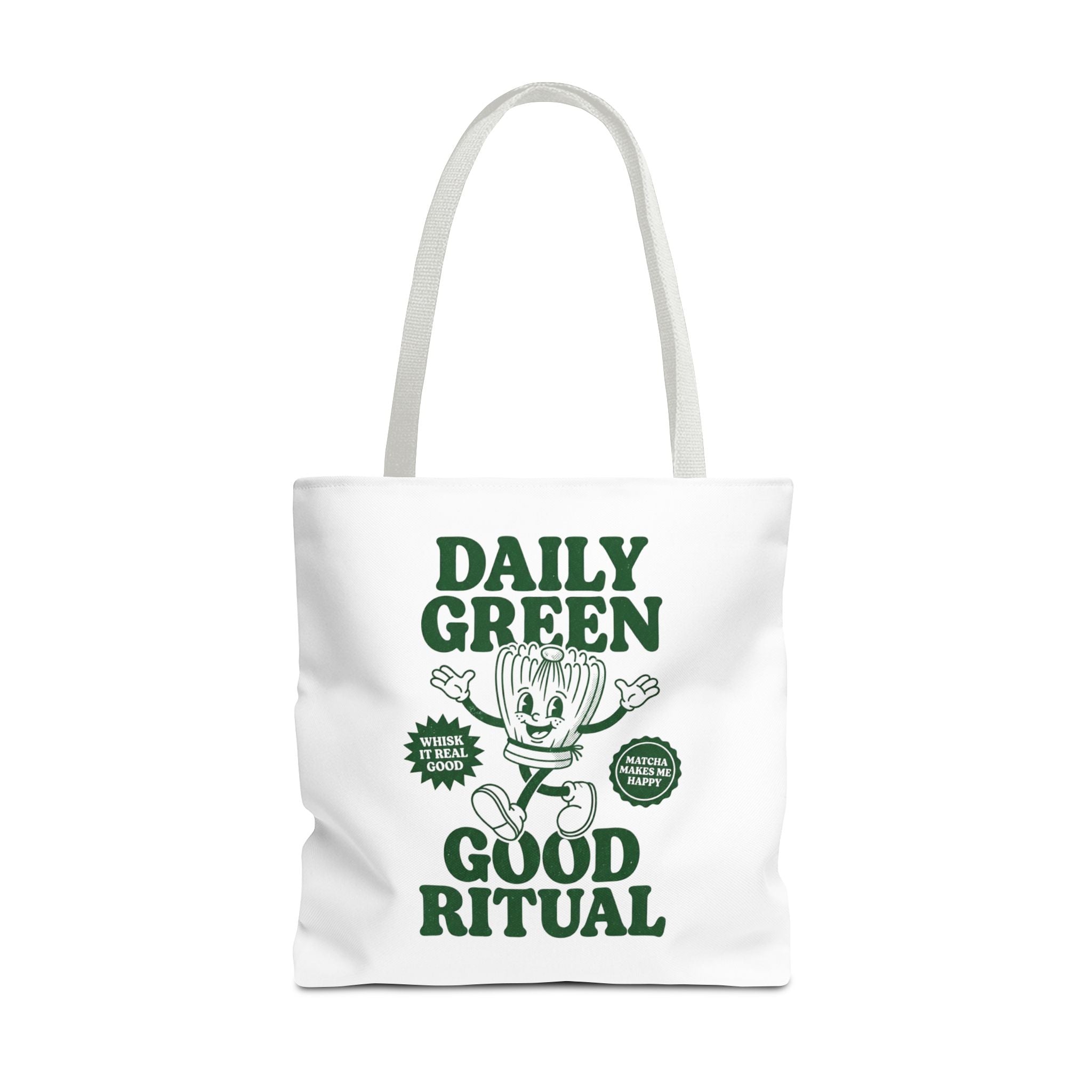 "Daily Green Good Ritual" Eco-Friendly Grocery Tote
