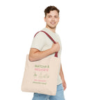 Zen Moment, Peaceful Mind Canvas Tote