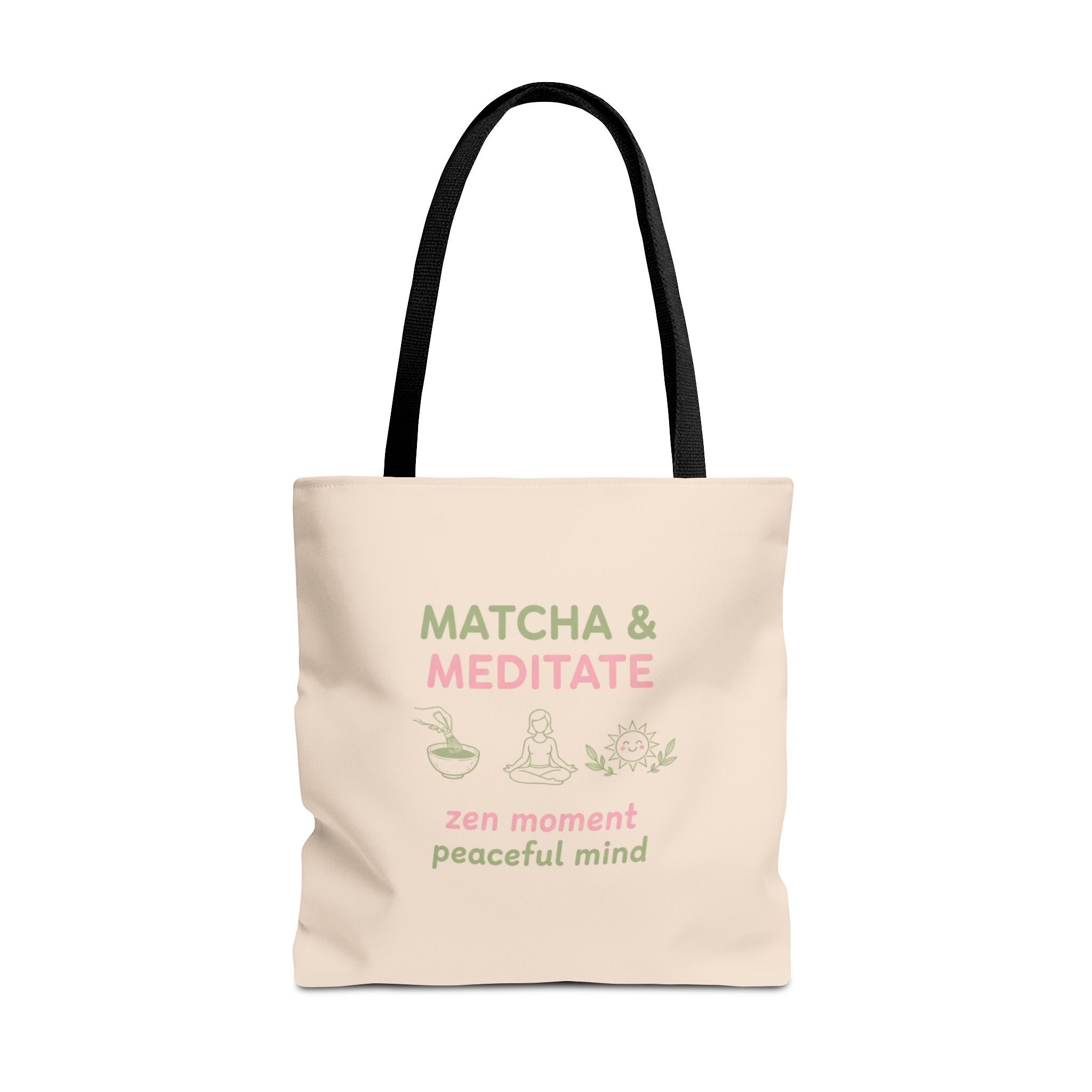 Zen Moment, Peaceful Mind Canvas Tote