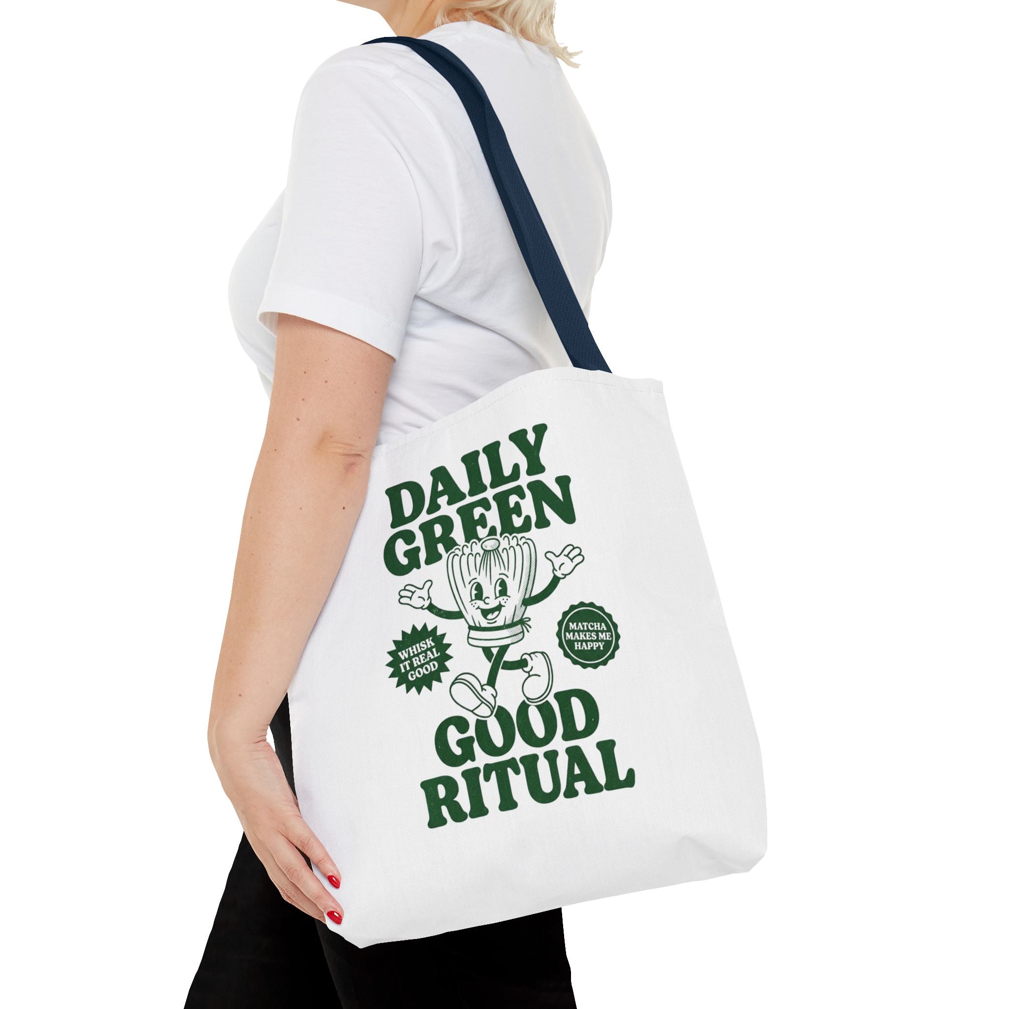 "Daily Green Good Ritual" Eco-Friendly Grocery Tote
