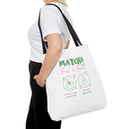 Eco Coffee Tea Shopper with 'Matcha: Fuel & Focus' Graphic