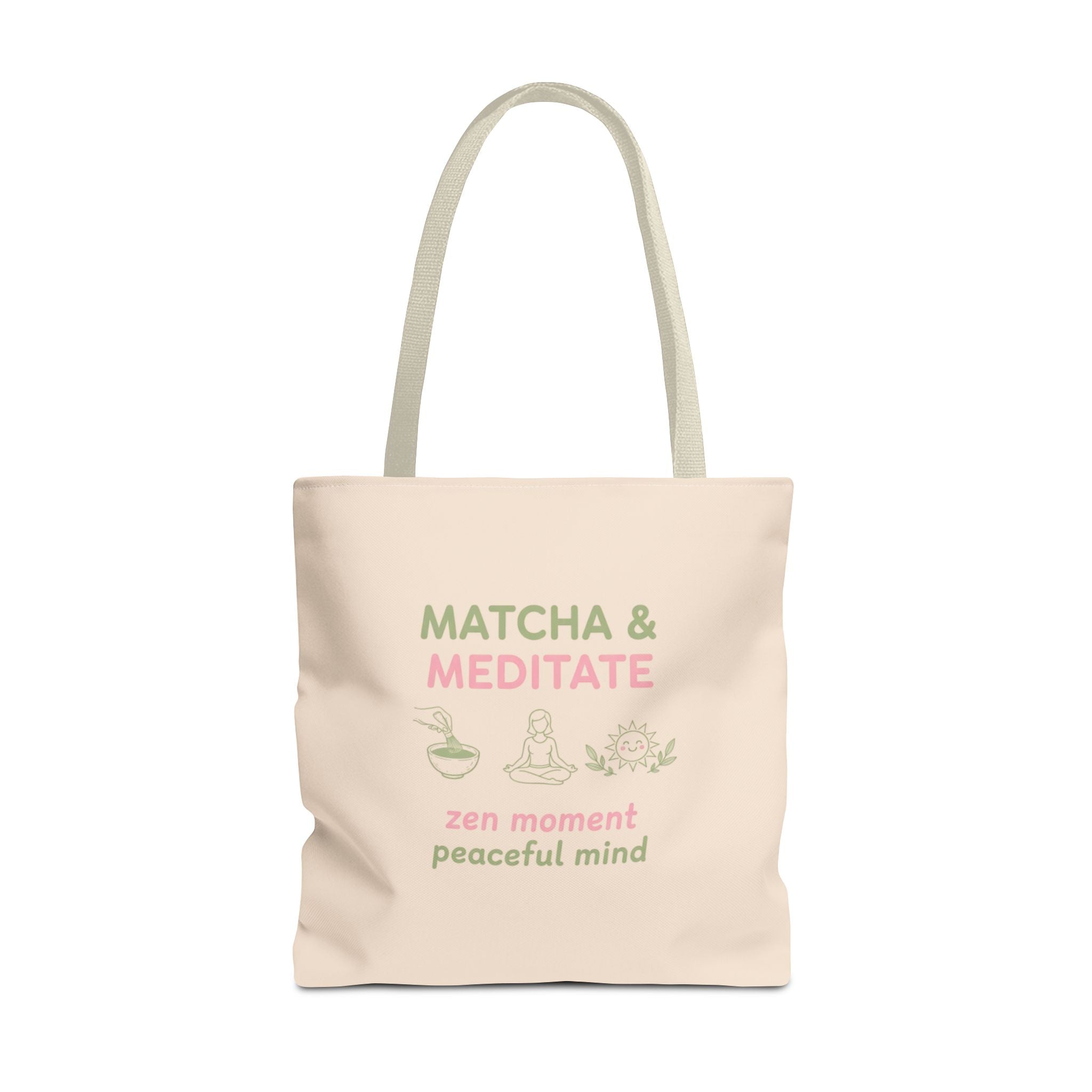Zen Moment, Peaceful Mind Canvas Tote