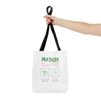 Cute Green Tea Illustration, 'Matcha Blissful Days' Eco Shopper