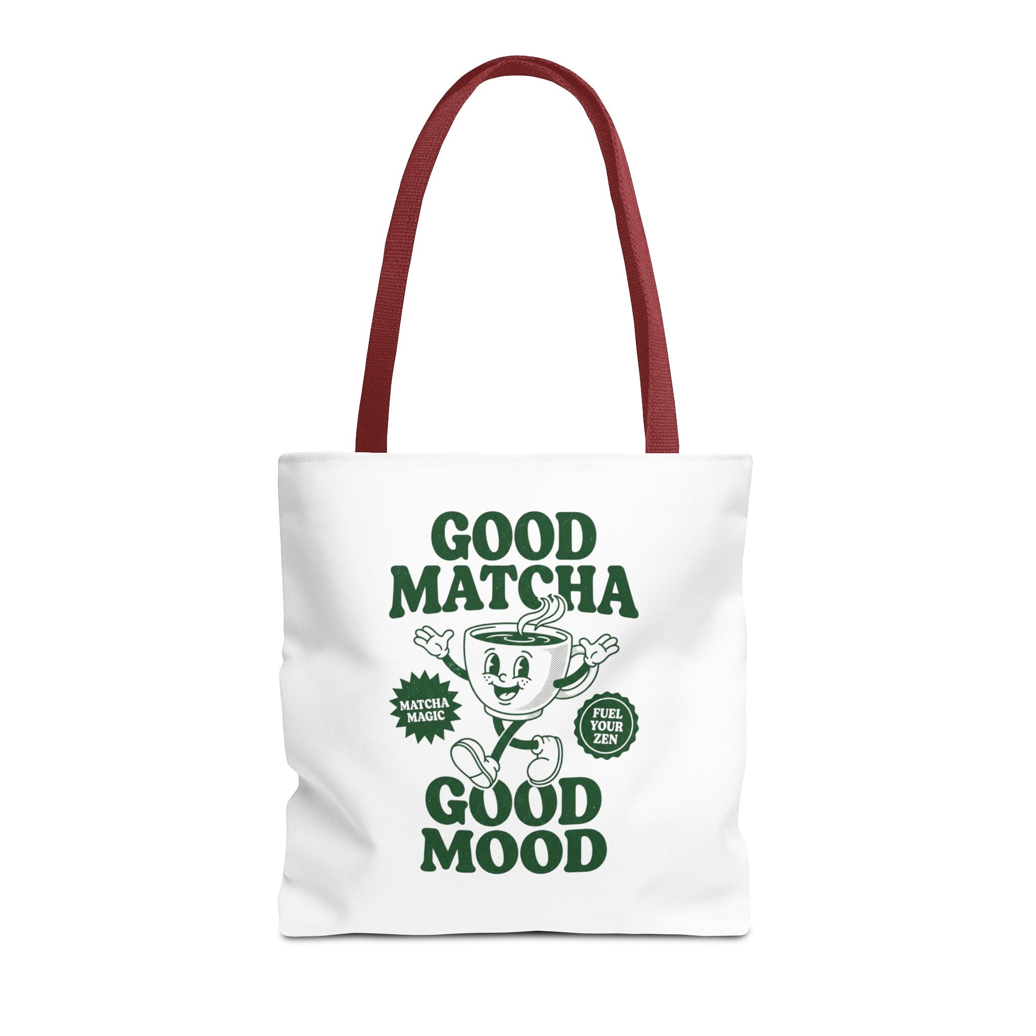 "Good Matcha Good Mood" Reusable Grocery & Coffee Lover Tote