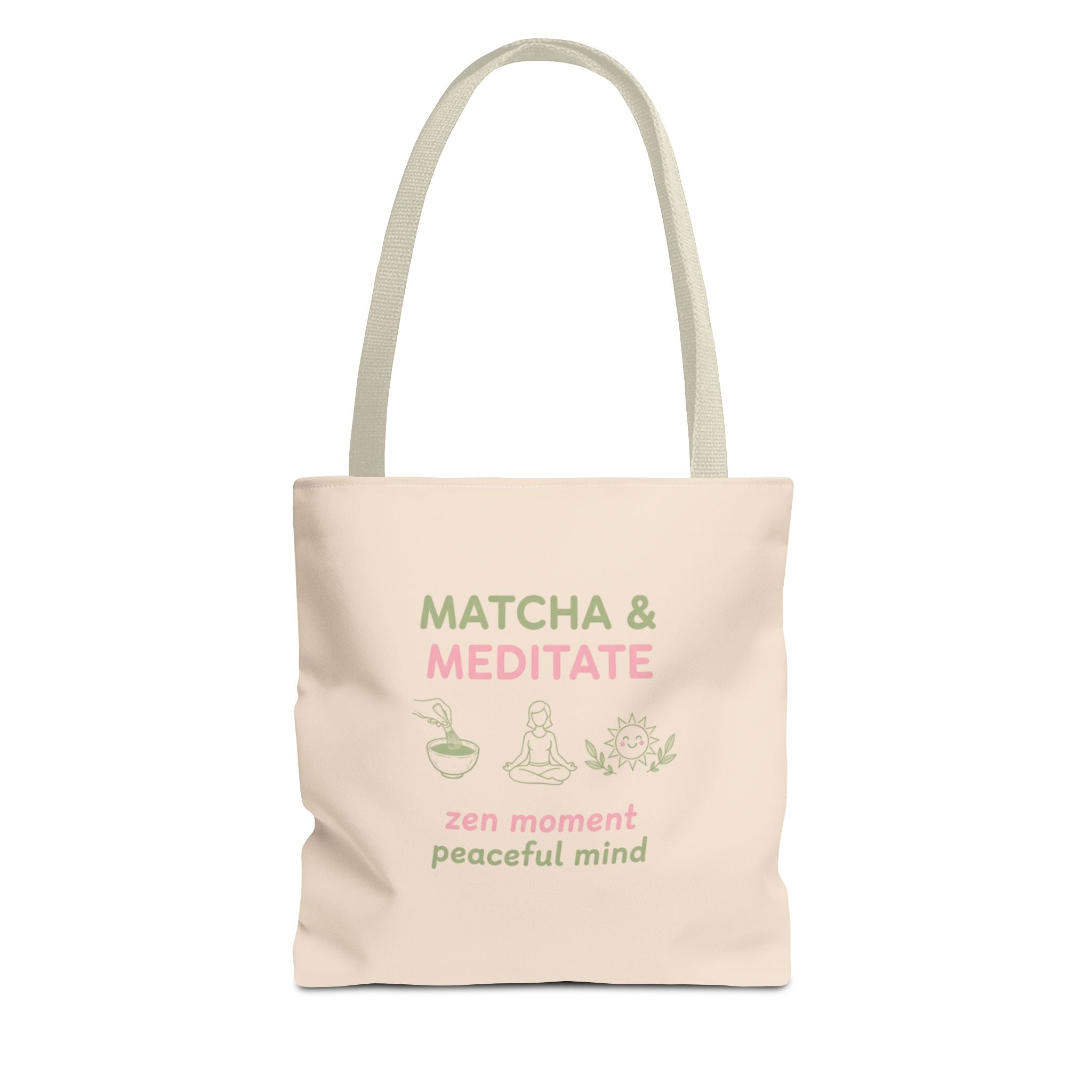 Zen Moment, Peaceful Mind Canvas Tote