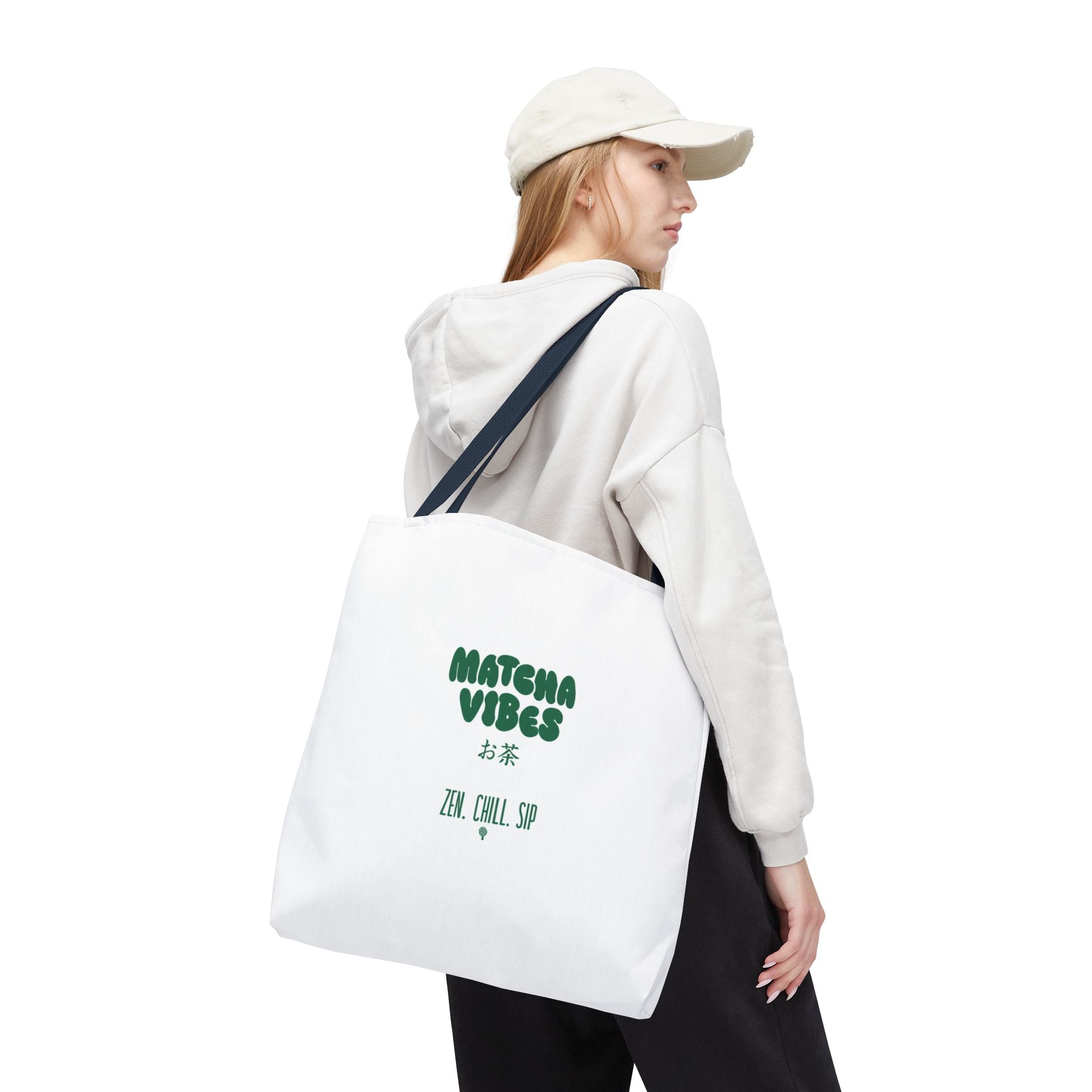 Zen Chill Sip Japanese Tea Canvas Tote