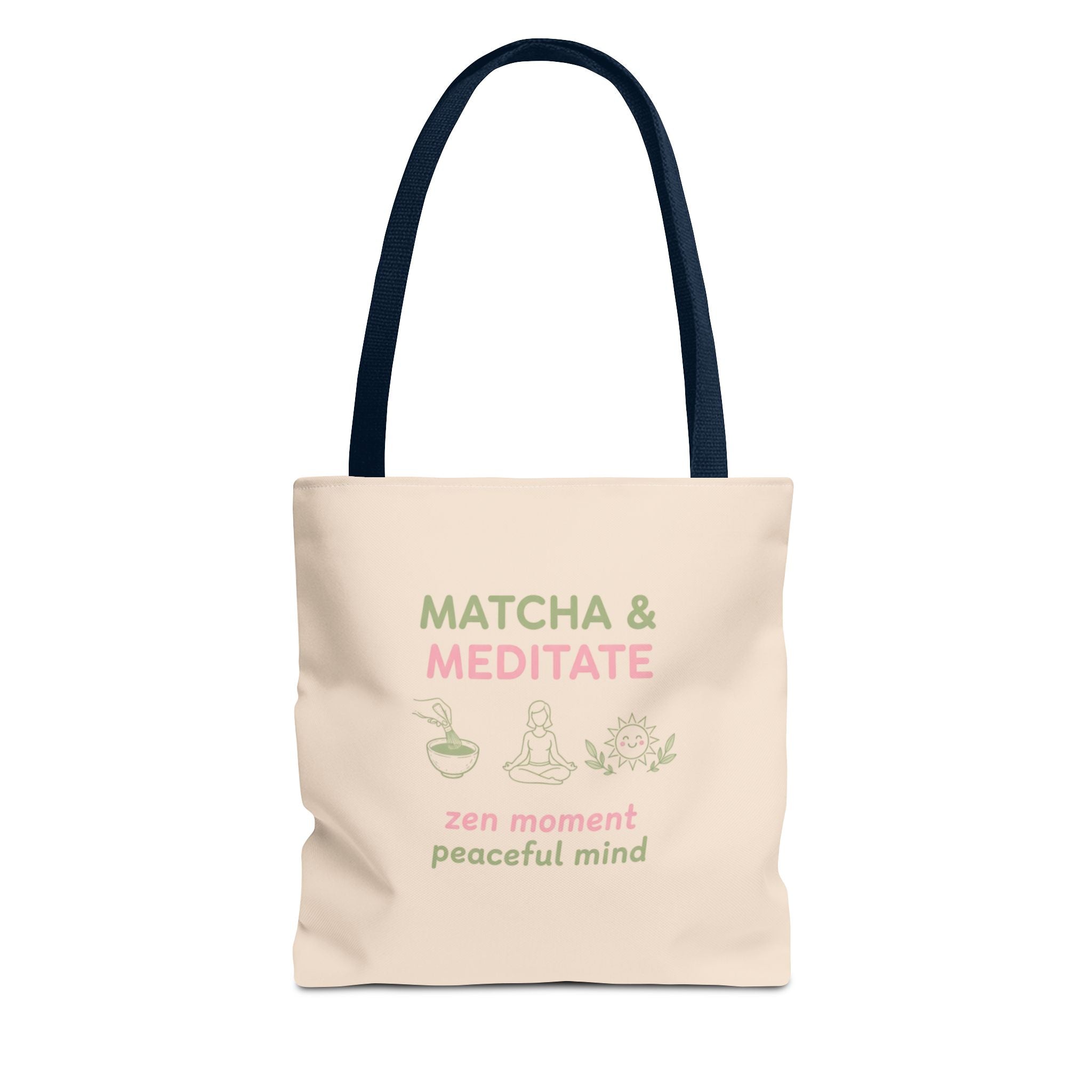 Zen Moment, Peaceful Mind Canvas Tote