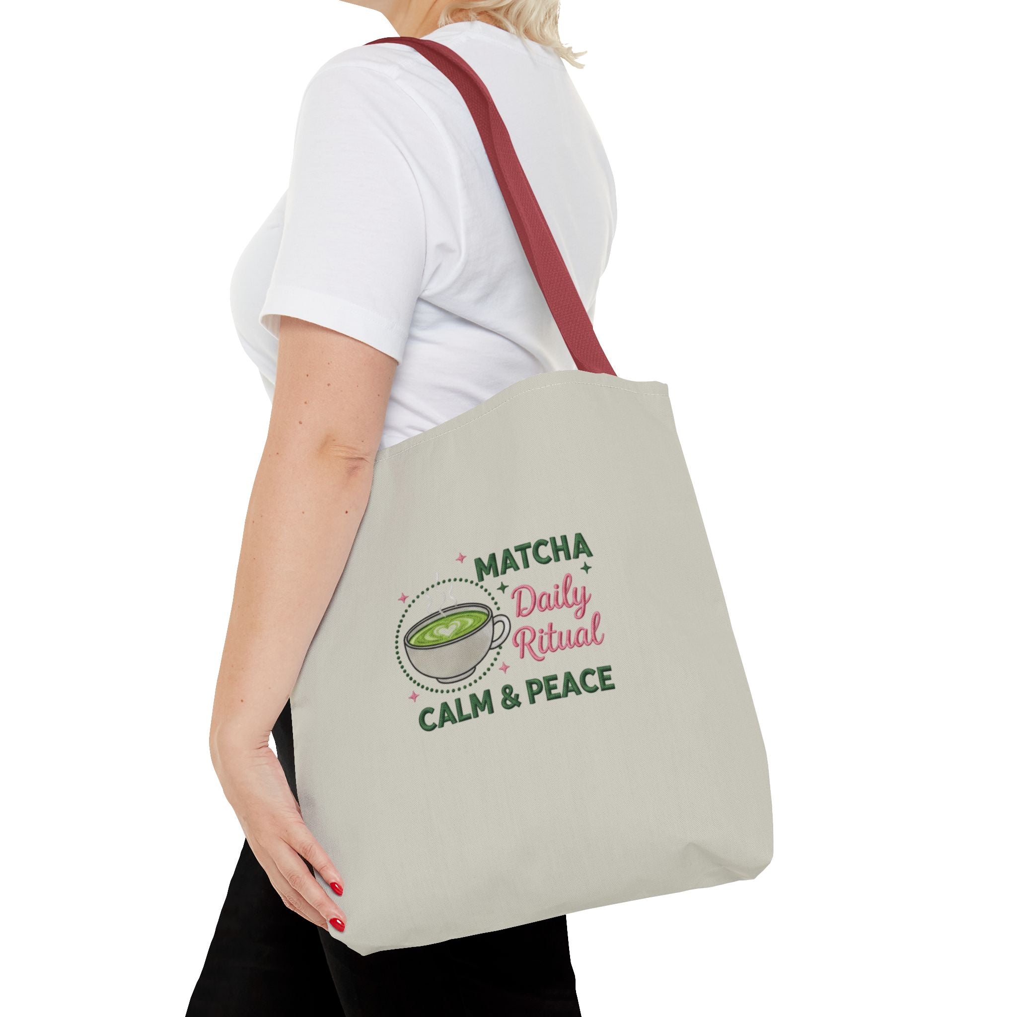 "Matcha Daily Ritual: Calm & Peace" Reusable Grocery & Tea Lover Gift