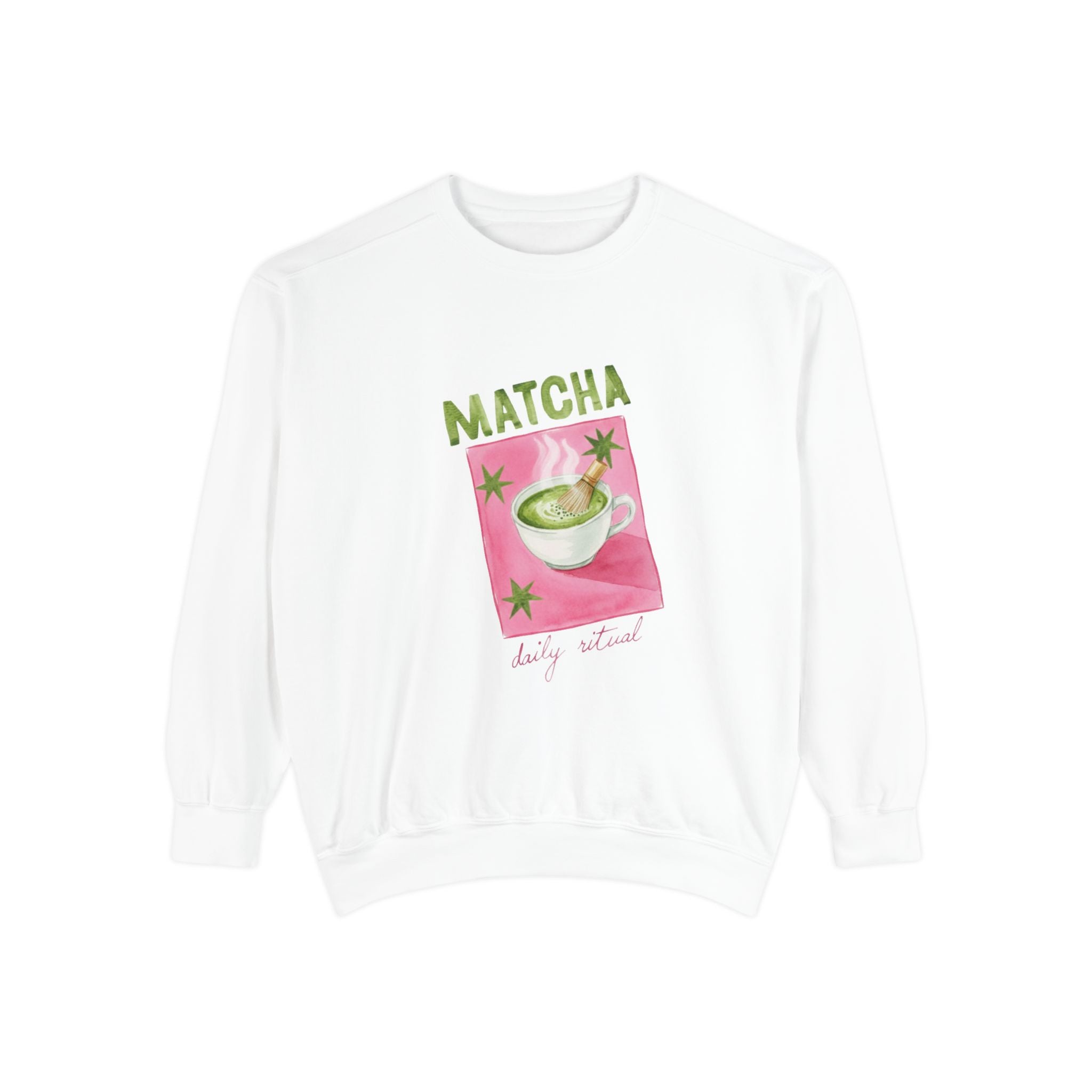'Matcha, Daily Ritual' Graphic Crewneck