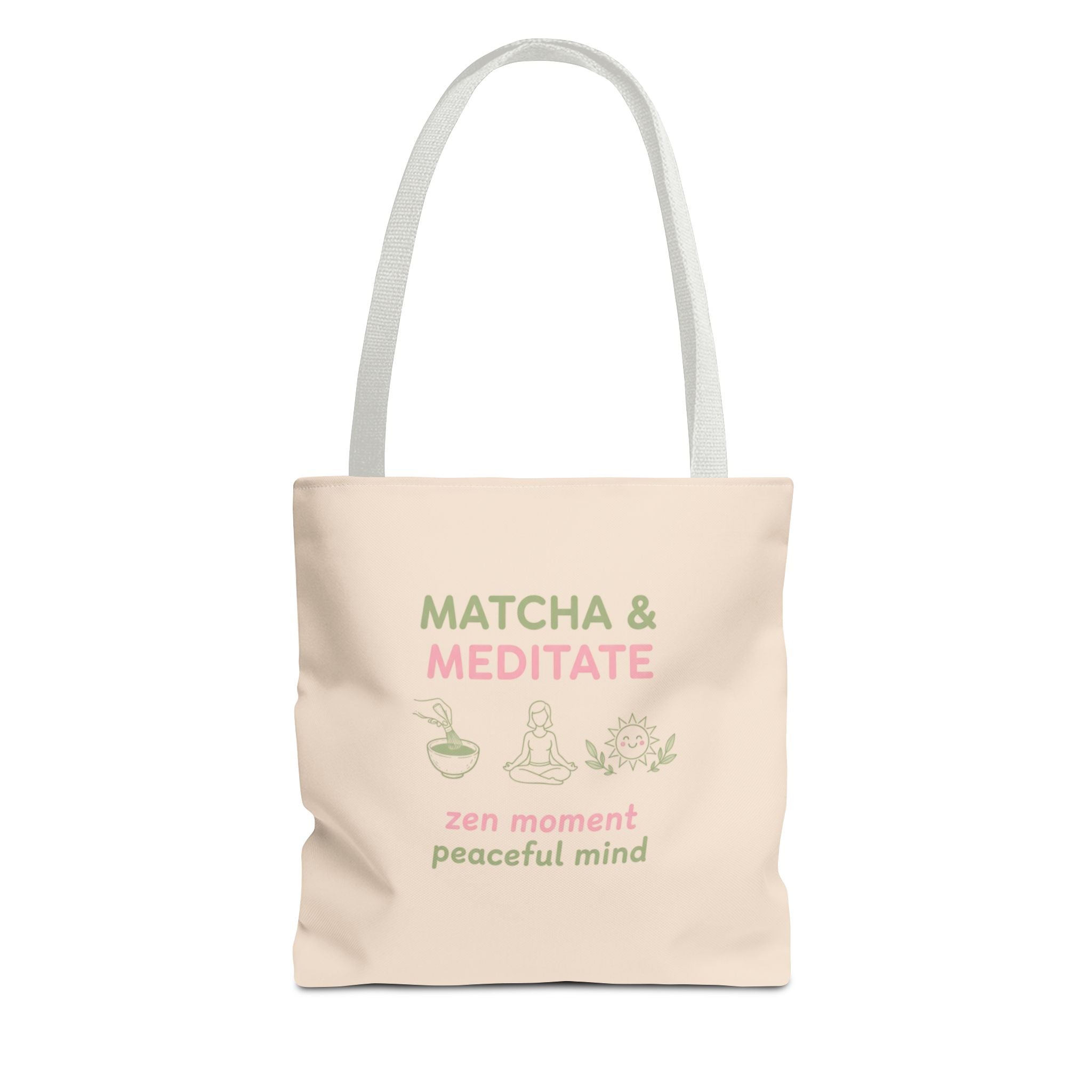 Zen Moment, Peaceful Mind Canvas Tote