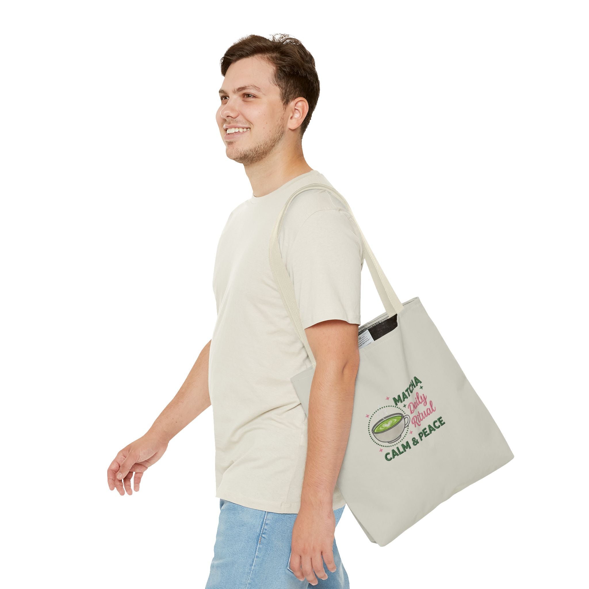"Matcha Daily Ritual: Calm & Peace" Reusable Grocery & Tea Lover Gift