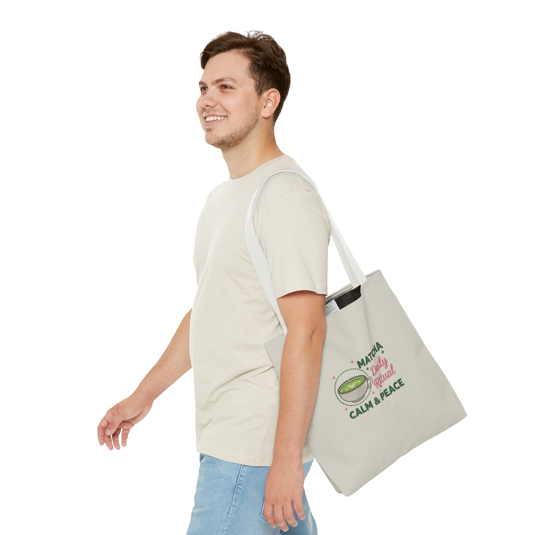 "Matcha Daily Ritual: Calm & Peace" Reusable Grocery & Tea Lover Gift