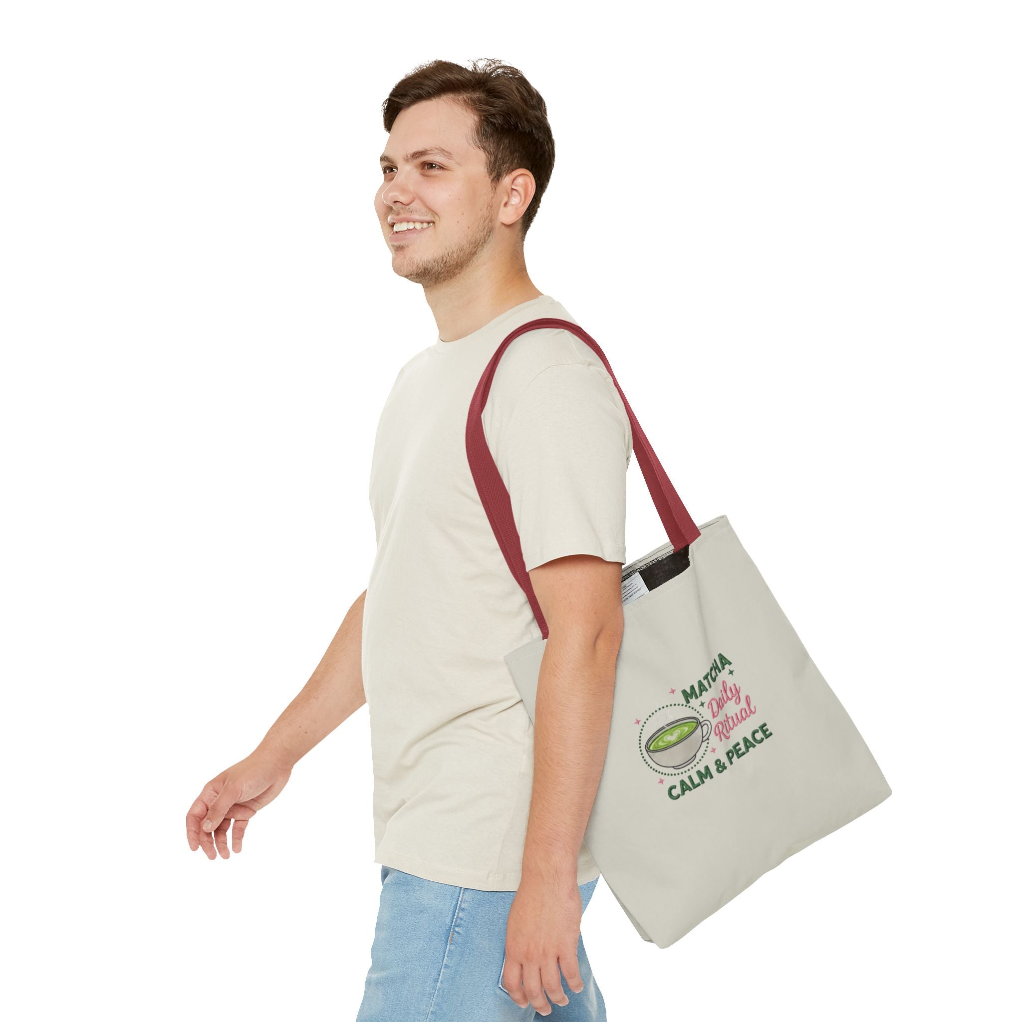 "Matcha Daily Ritual: Calm & Peace" Reusable Grocery & Tea Lover Gift