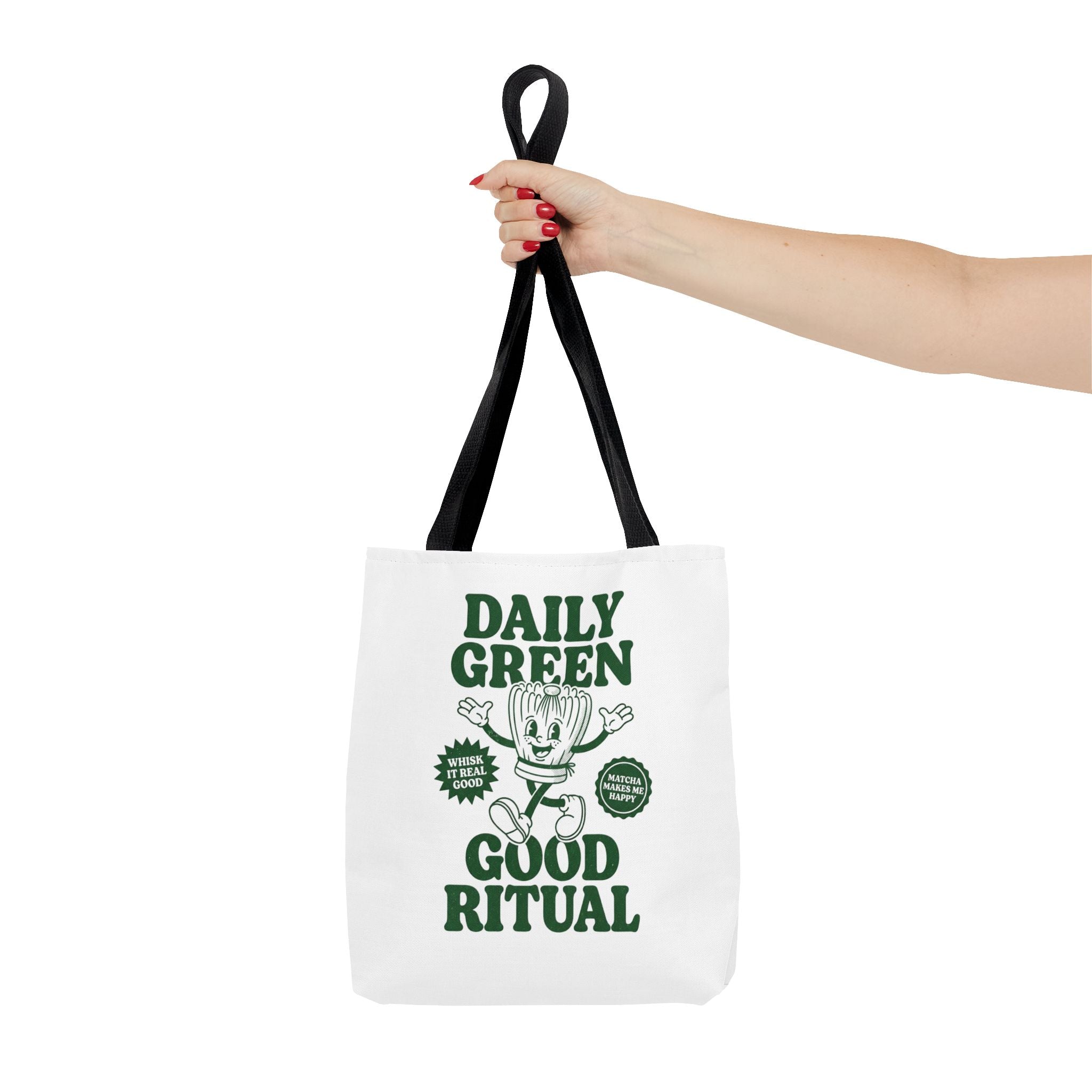 "Daily Green Good Ritual" Eco-Friendly Grocery Tote